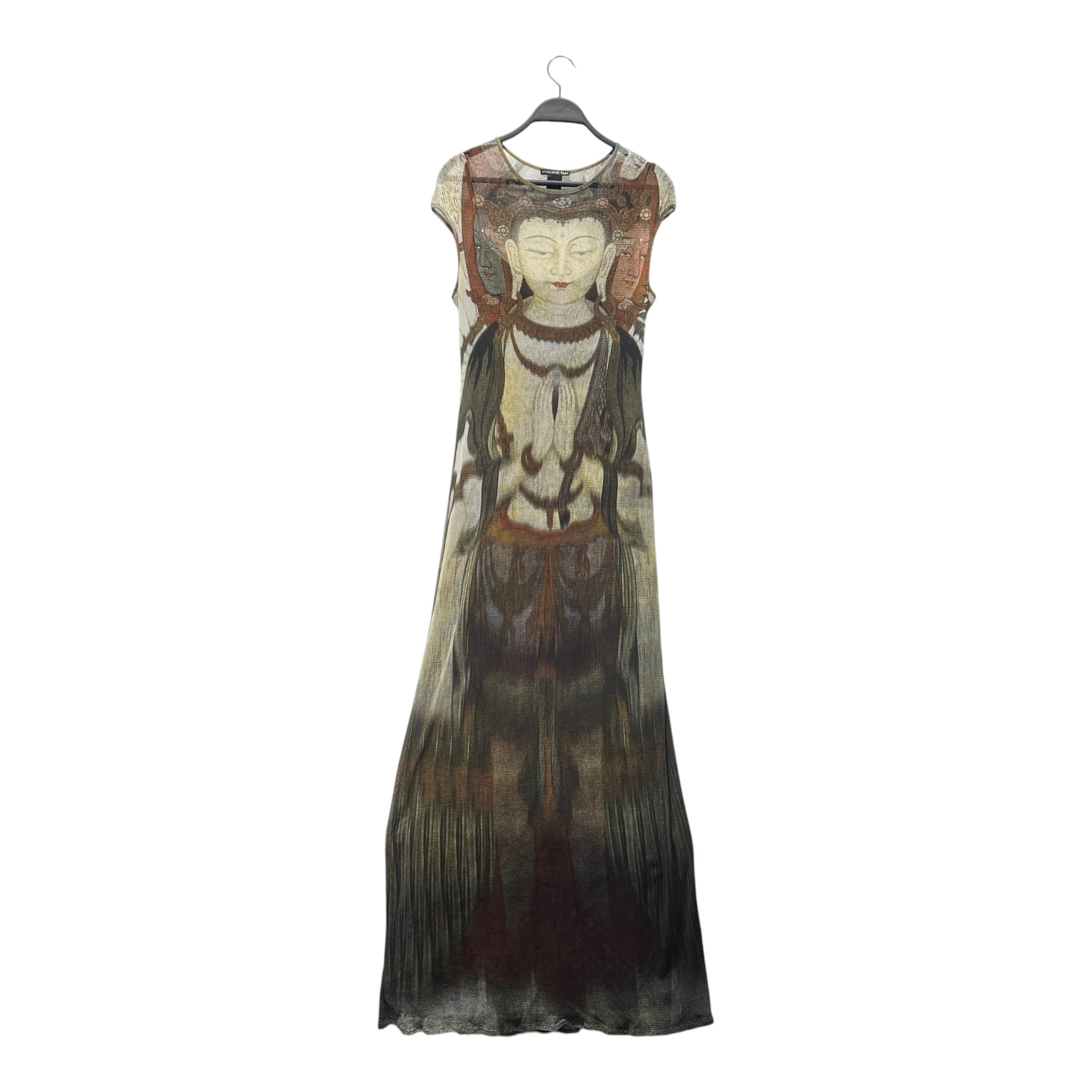 VIVIENNE TAM/SS Dress/3/All Over Print/Nylon/MLT/Maxi Length/MESH BUDDHA 1997 view 1