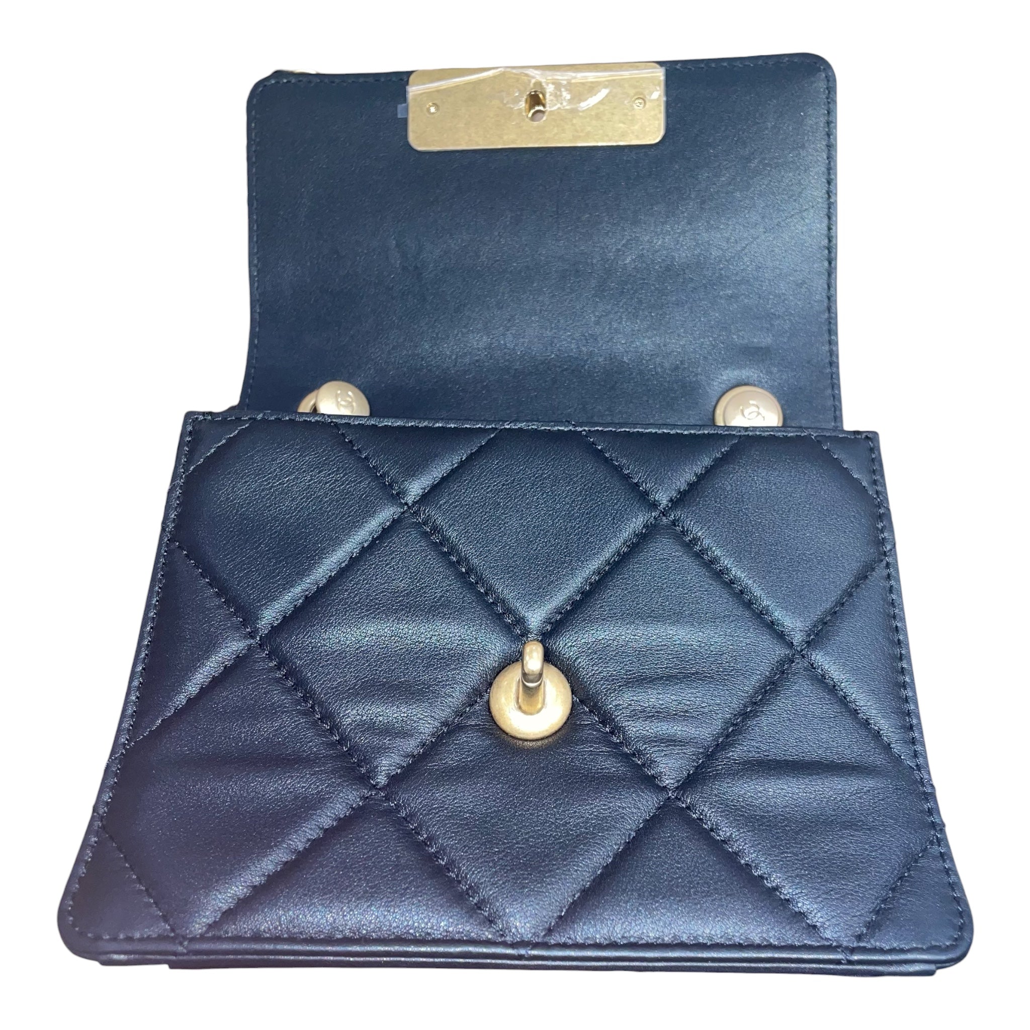 CHANEL/Hand Bag/Leather/BLK/gax4xpp4 view 6