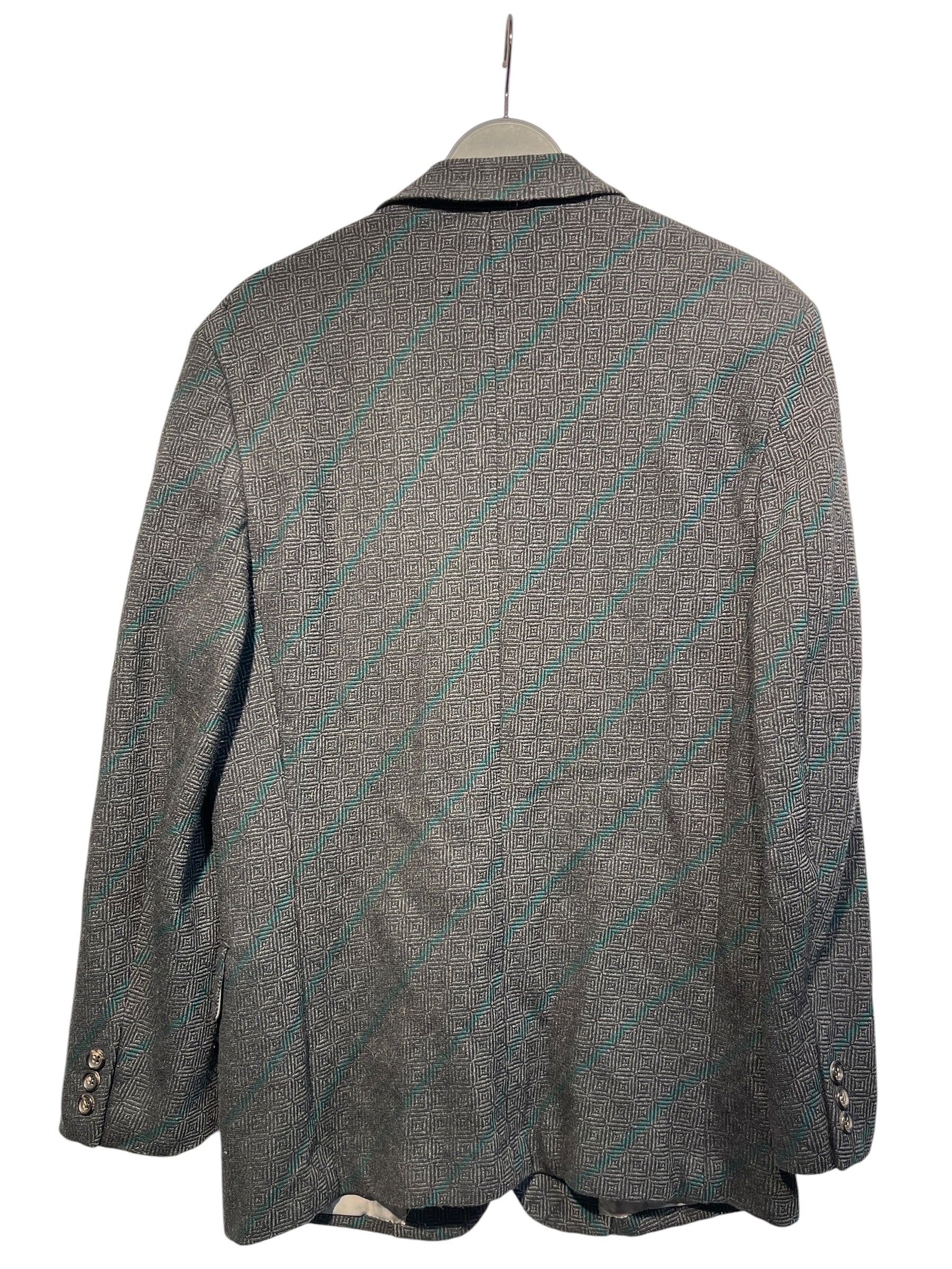 COMME des GARCONS HOMME PLUS/Tailored Jkt/S/Wool/GRY/Stripe/ view 2