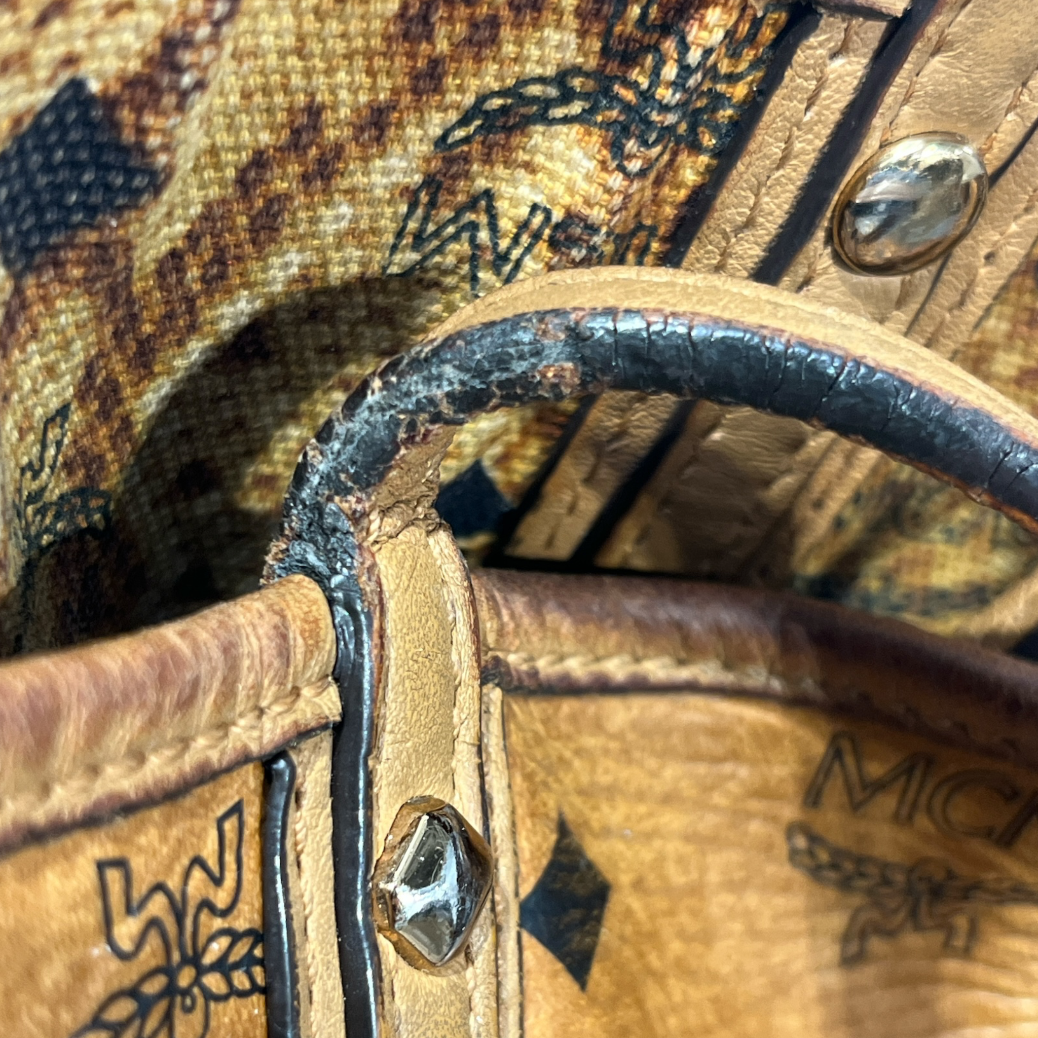 MCM/Tote Bag/Monogram/CML/MCM COGNAC VISETOS CANVAS view 5