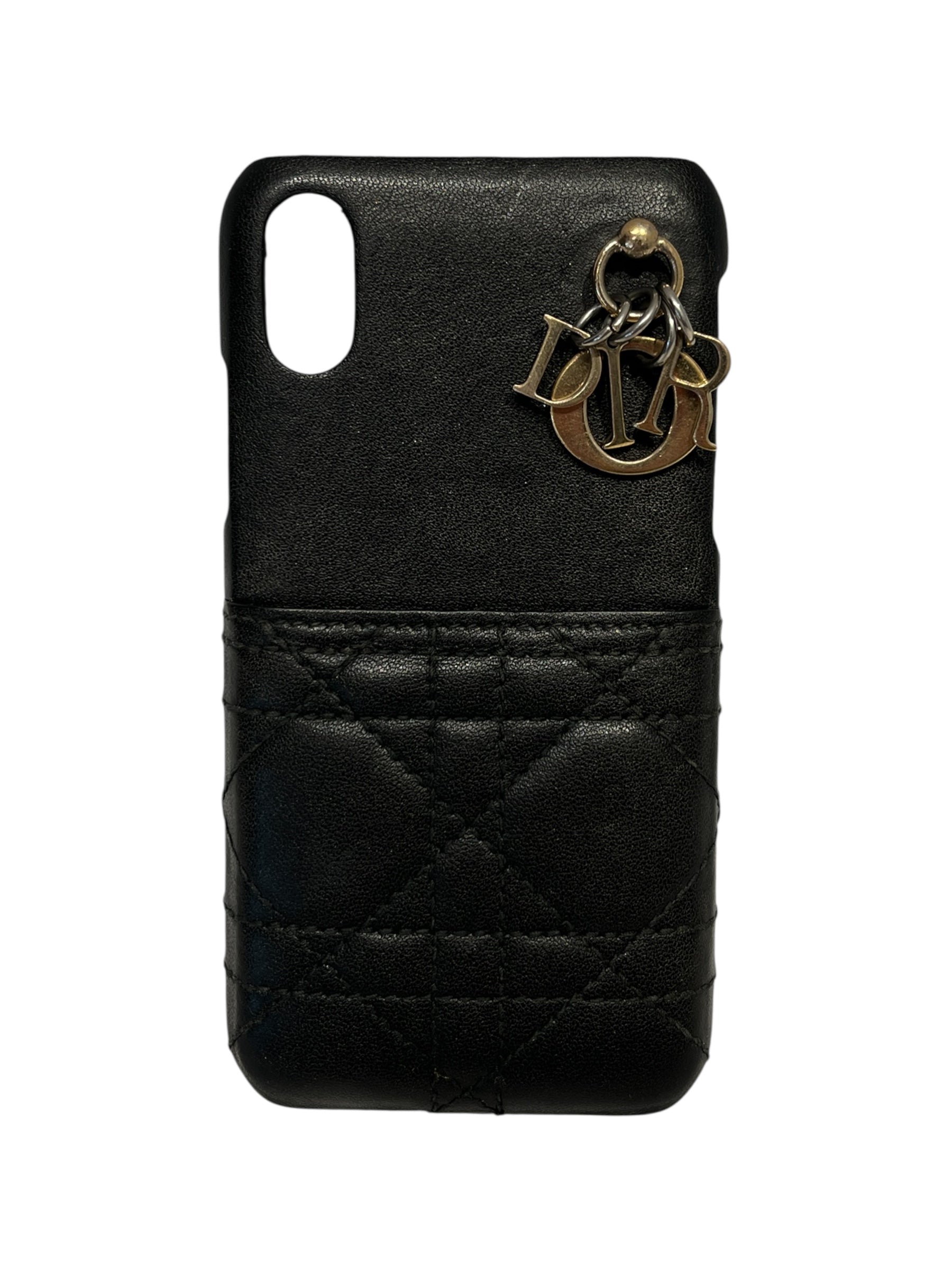 Christian Dior/Leather/BLK/LADY DIOR PHONE CASE view 1