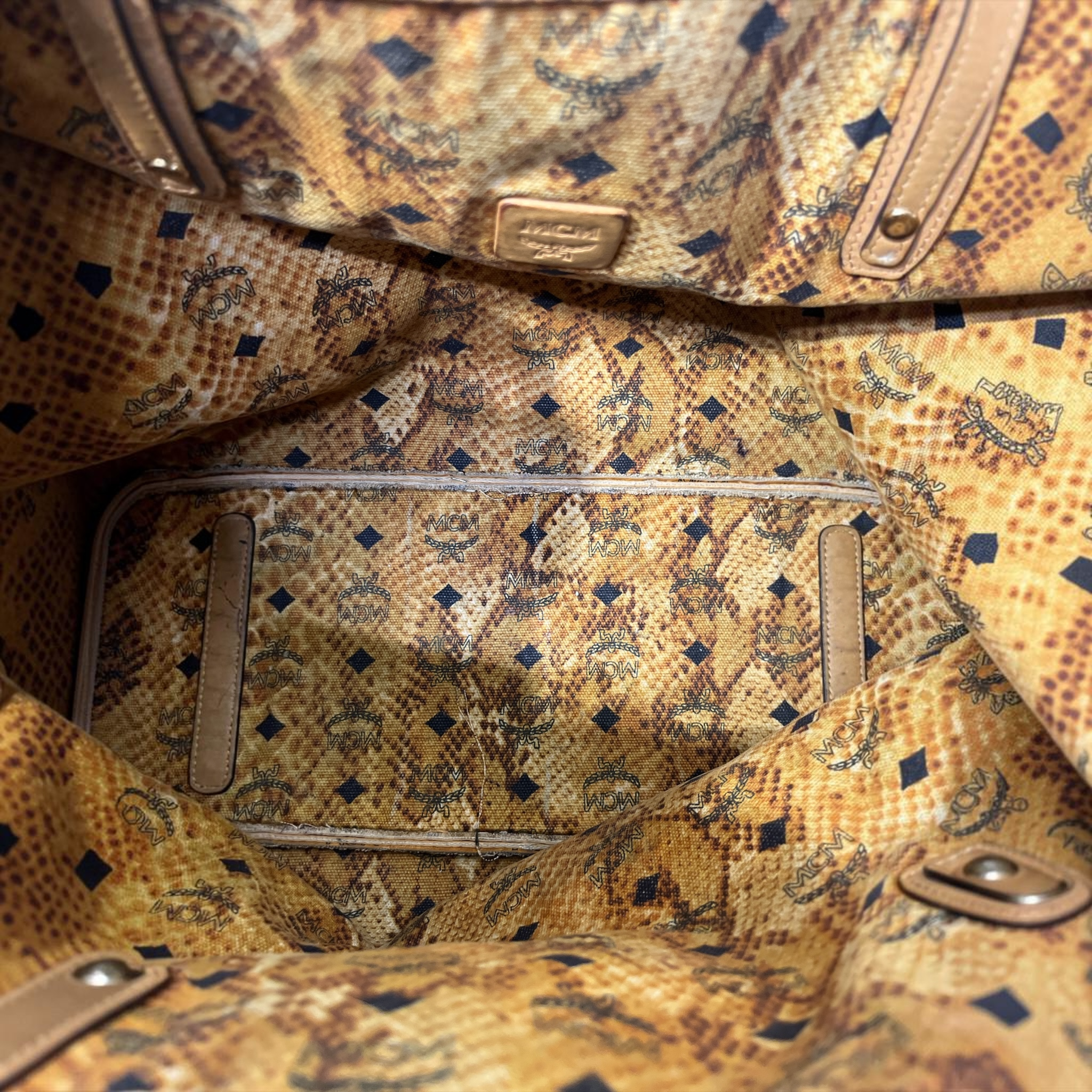 MCM/Tote Bag/Monogram/CML/MCM COGNAC VISETOS CANVAS view 6