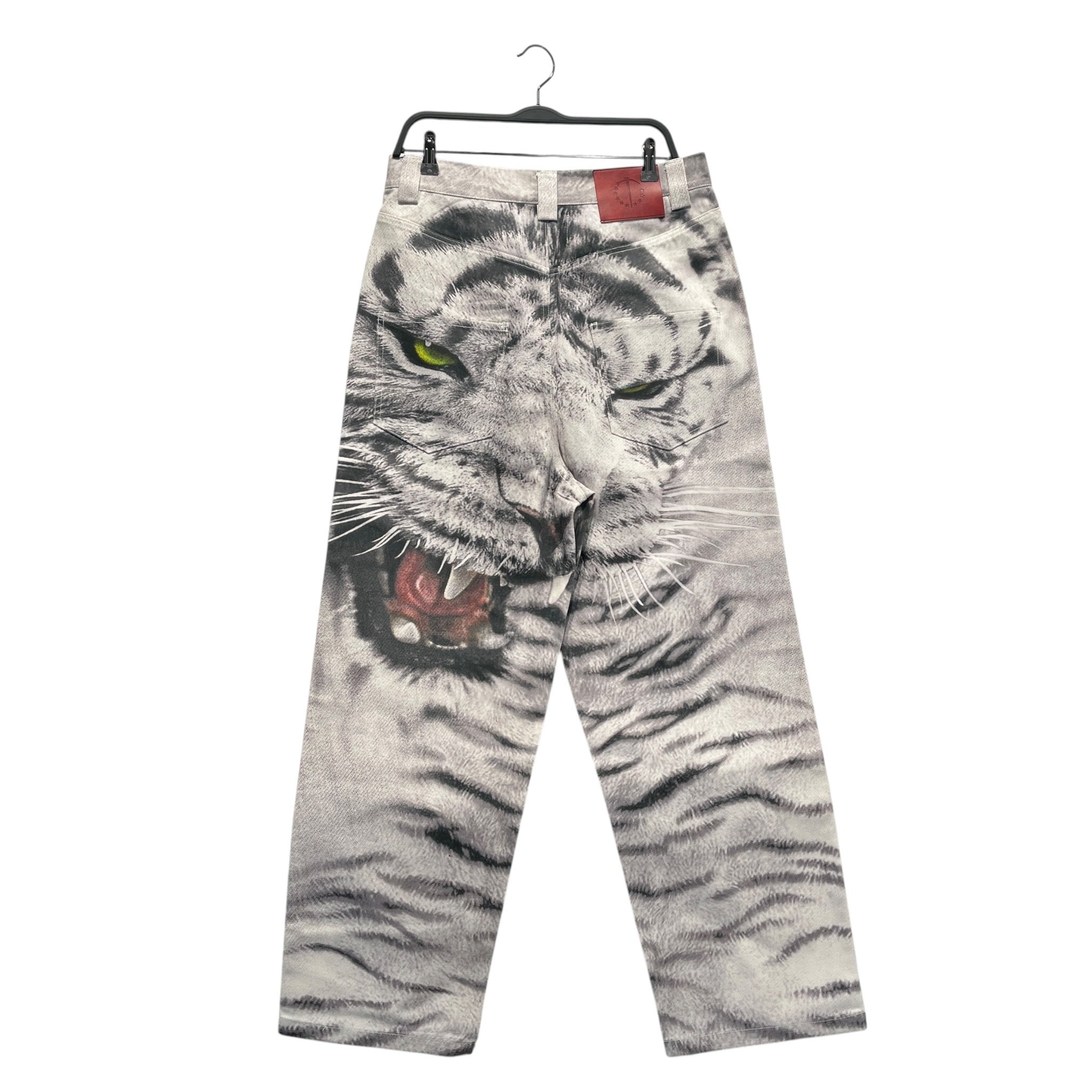 TECNINEGROUP/Pants/32/Cotton/GRY/Animal Pattern/WAXED/STUDS/TIGER PRINT view 2