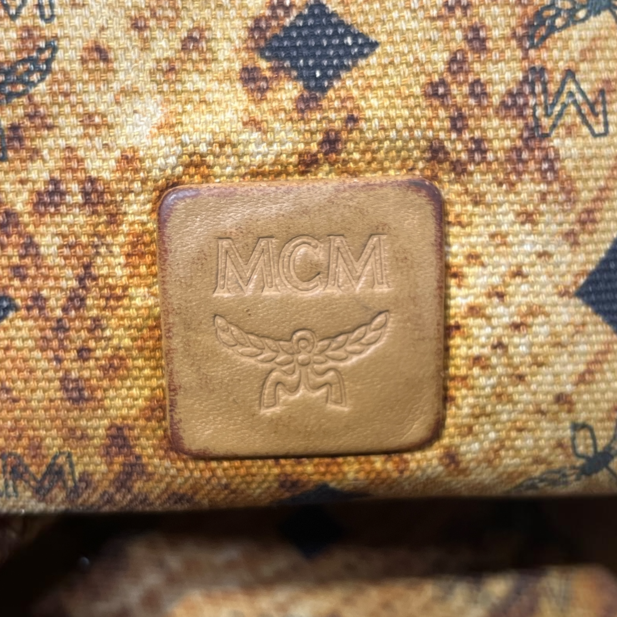 MCM/Tote Bag/Monogram/CML/MCM COGNAC VISETOS CANVAS view 7