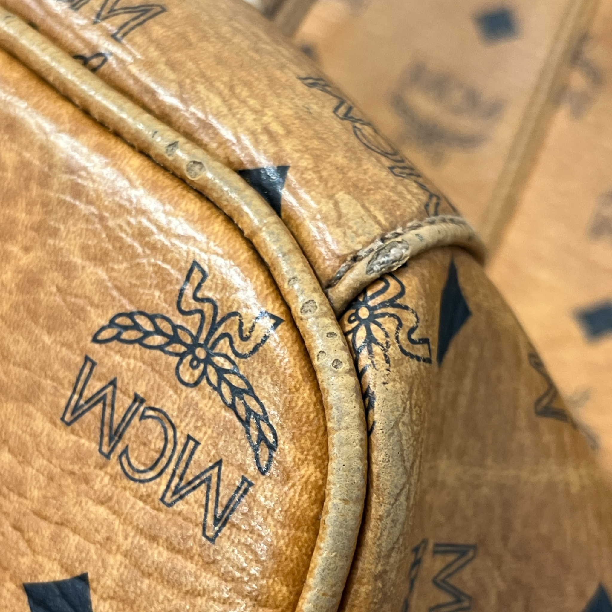 MCM/Tote Bag/Monogram/CML/MCM COGNAC VISETOS CANVAS view 8