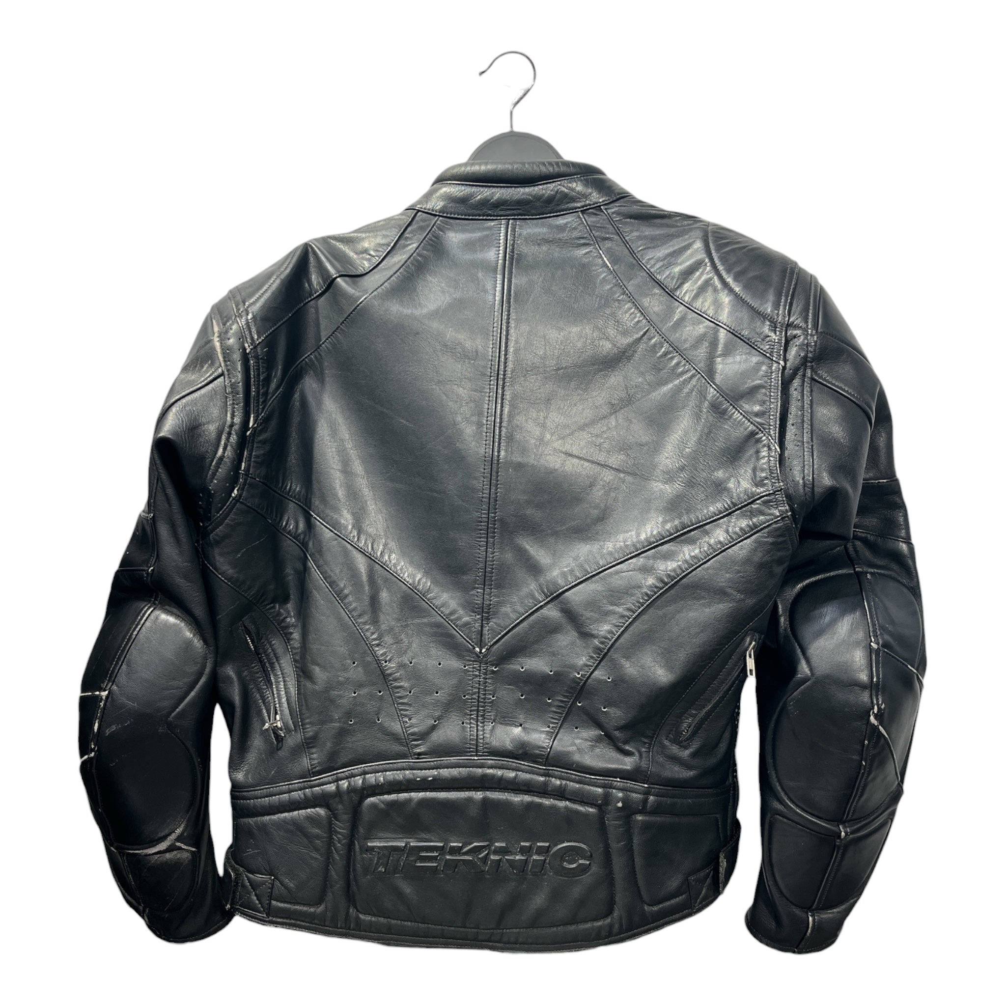 Klark Teknik/Riders Jkt (S)/46/Leather/BLK/armoured riders jacket view 2
