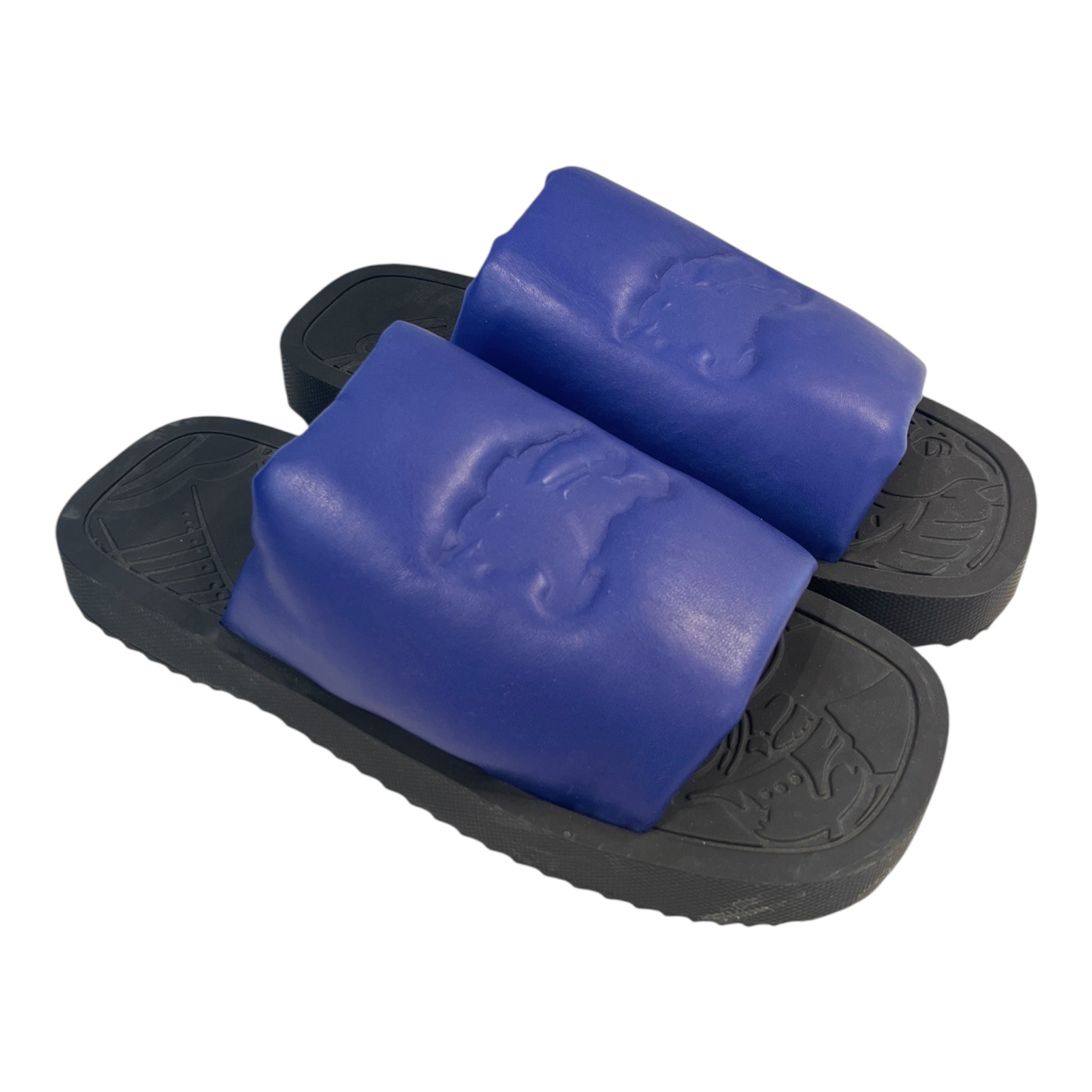 BURBERRY/Sandals/EU 43/Leather/BLU/PUFFY SLIDE view 1