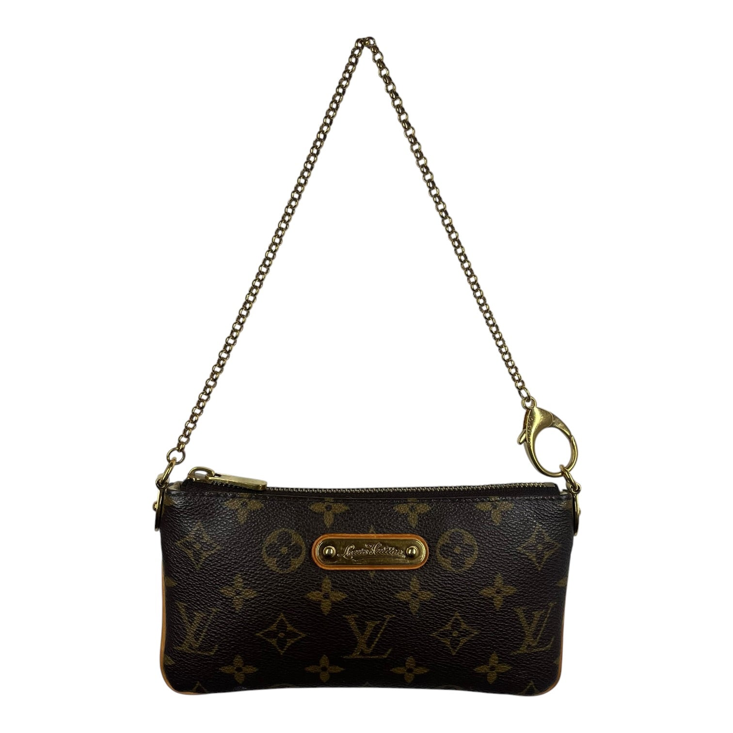 LOUIS VUITTON/Pouch/Monogram/Leather/BRW/Pochette Milla MM Pouch view 1