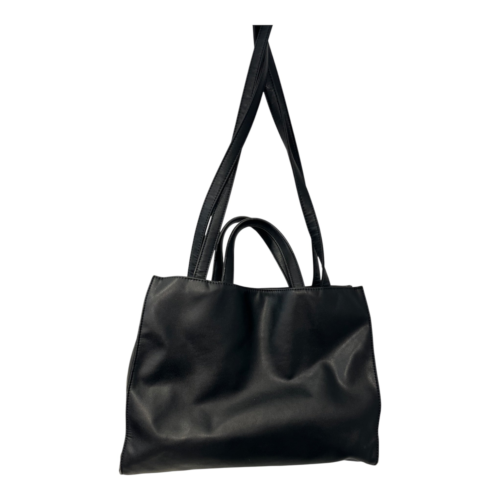 Telfar/Cross Body Bag/Leather/BLK/blk medium logo bag view 2
