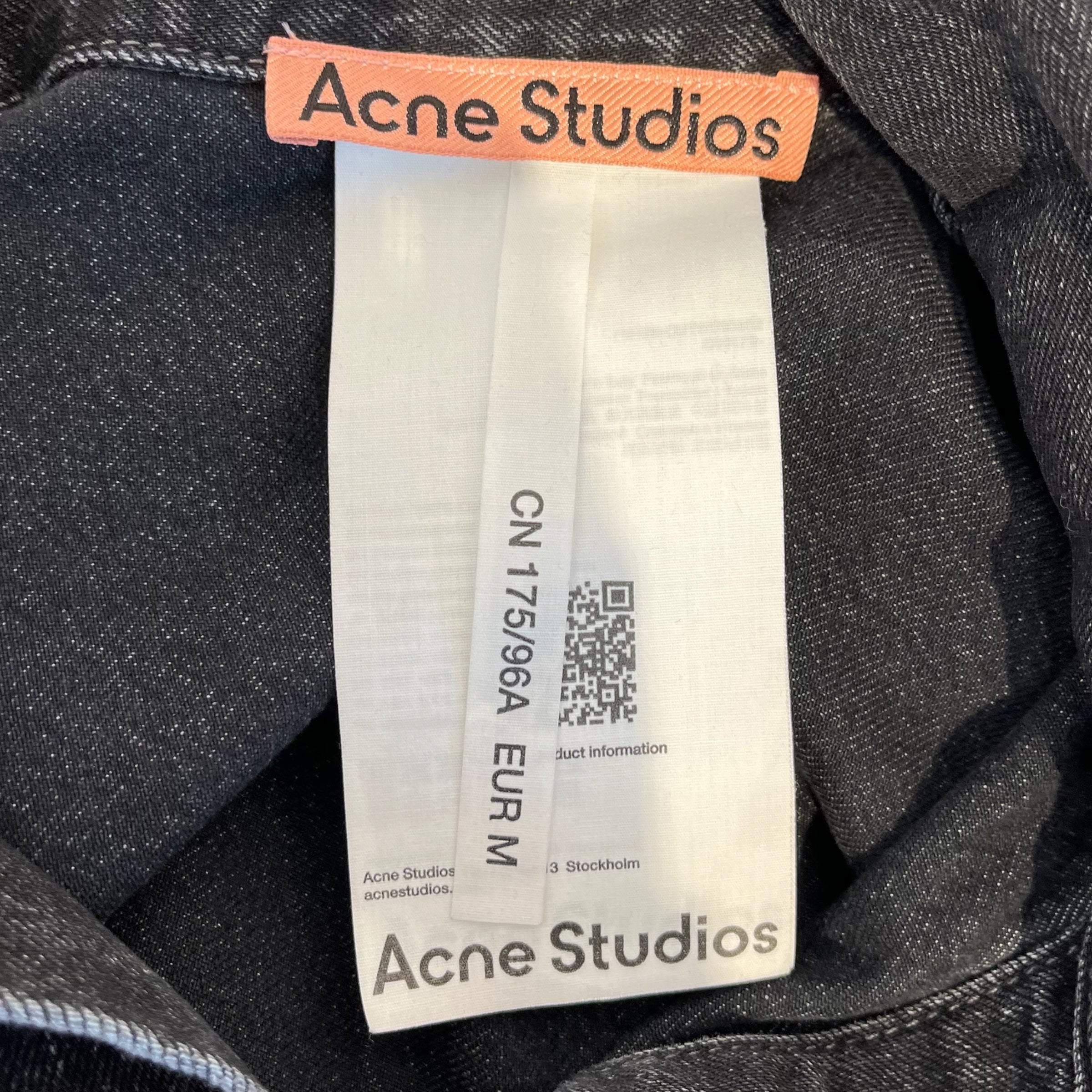 Acne Studios/Denim Jkt/M/Denim/BLK/pink pocket seams view 3