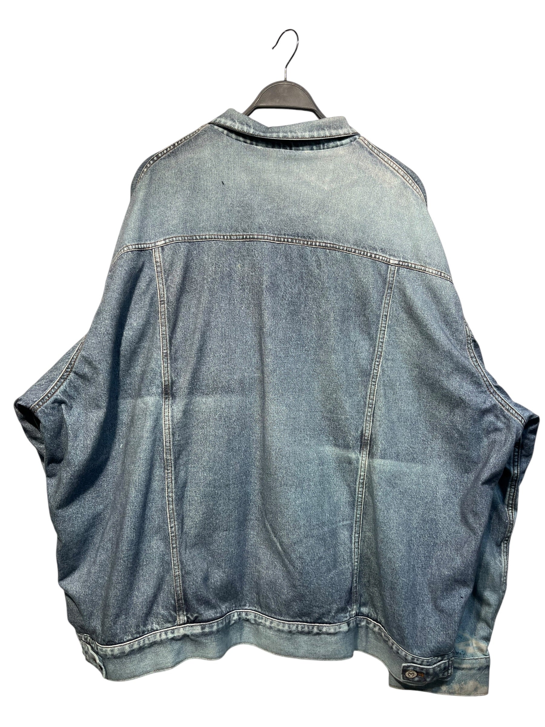 BALENCIAGA/Denim Jkt/5/Cotton/IDG/All Over Print/PRINTED DENIM JACKET view 2