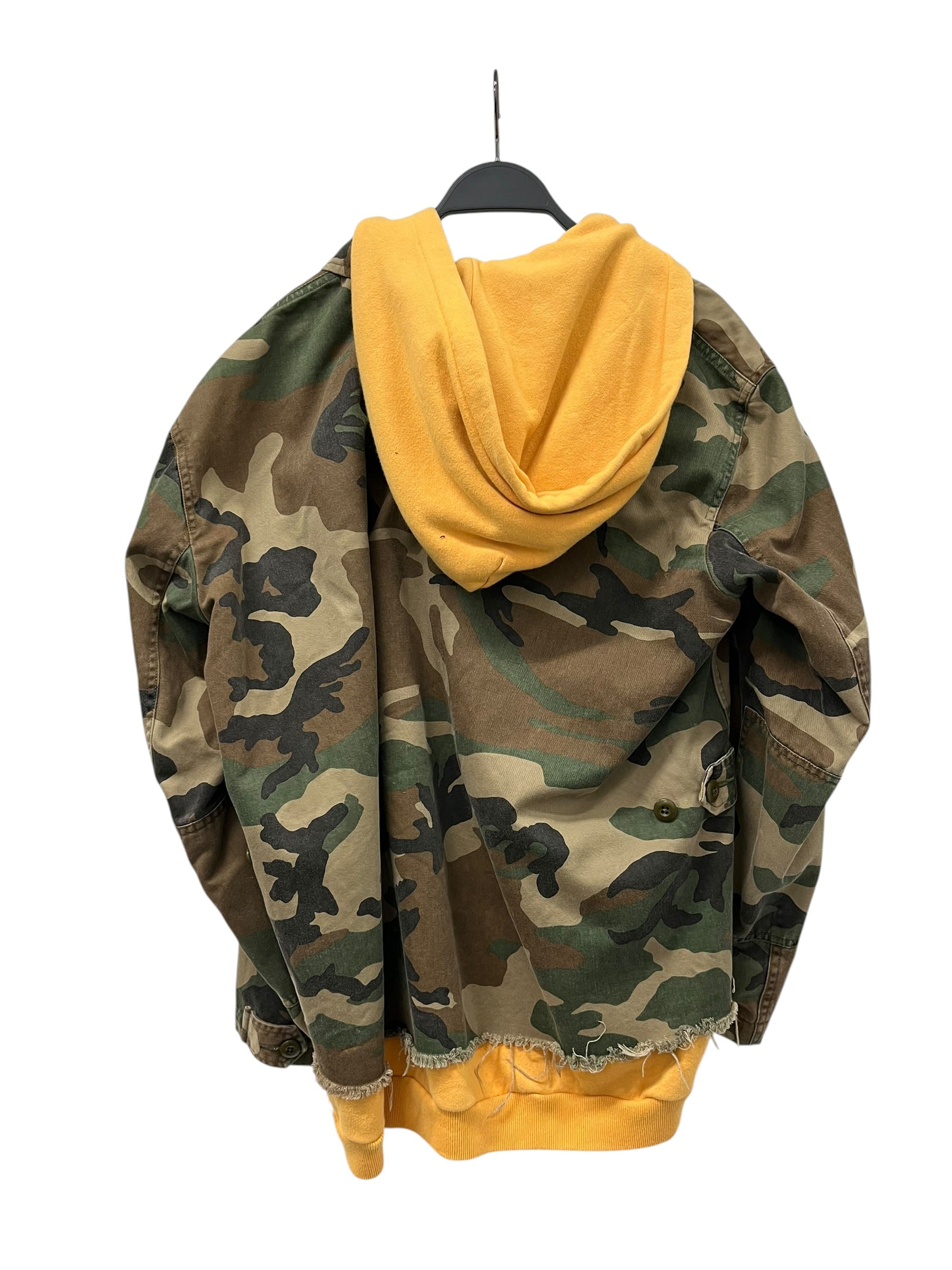 R13/Military Jkt/S/Cotton/MLT/Camouflage/LAYERED HOODIE JACKET view 2