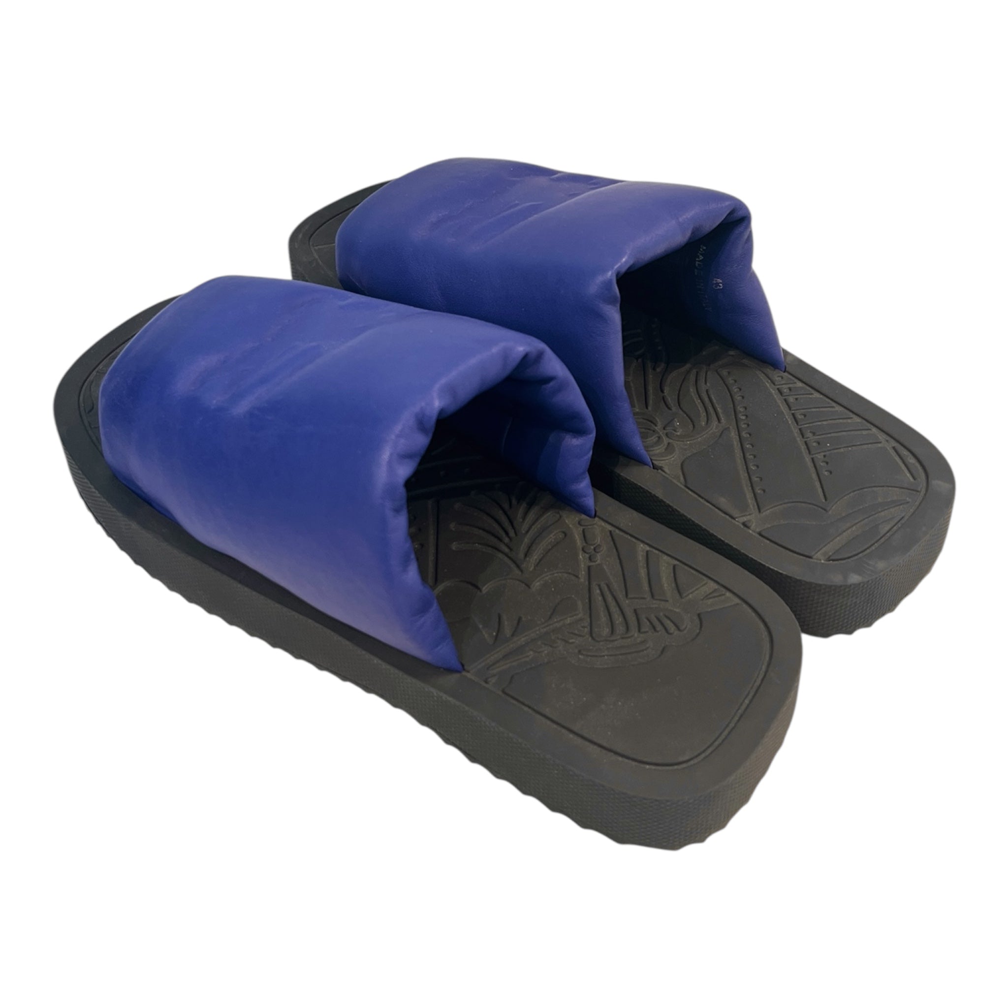 BURBERRY/Sandals/EU 43/Leather/BLU/PUFFY SLIDE view 2