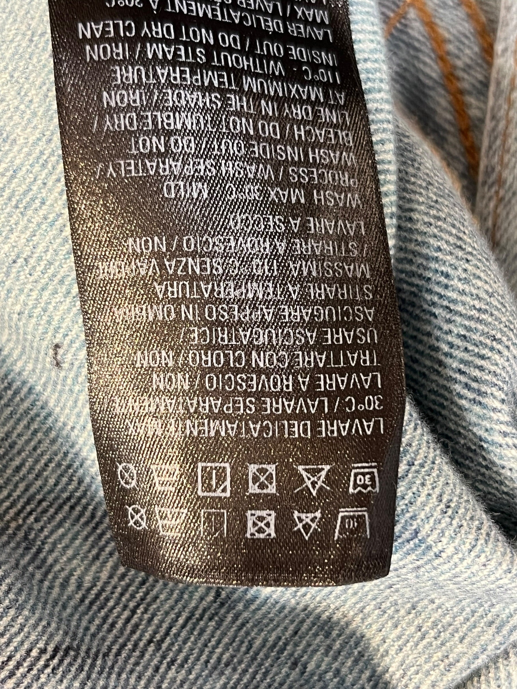BALENCIAGA/Denim Jkt/5/Cotton/IDG/All Over Print/PRINTED DENIM JACKET view 4