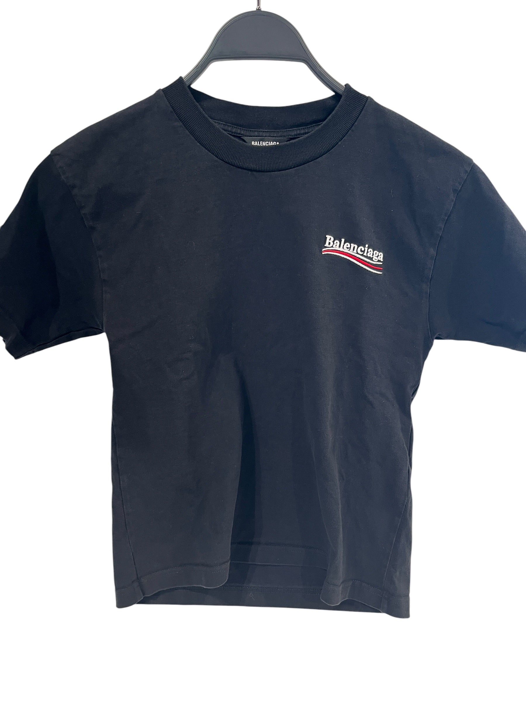 BALENCIAGA/T-Shirt/10/Cotton/BLK/CAMPAIGN TEE view 1