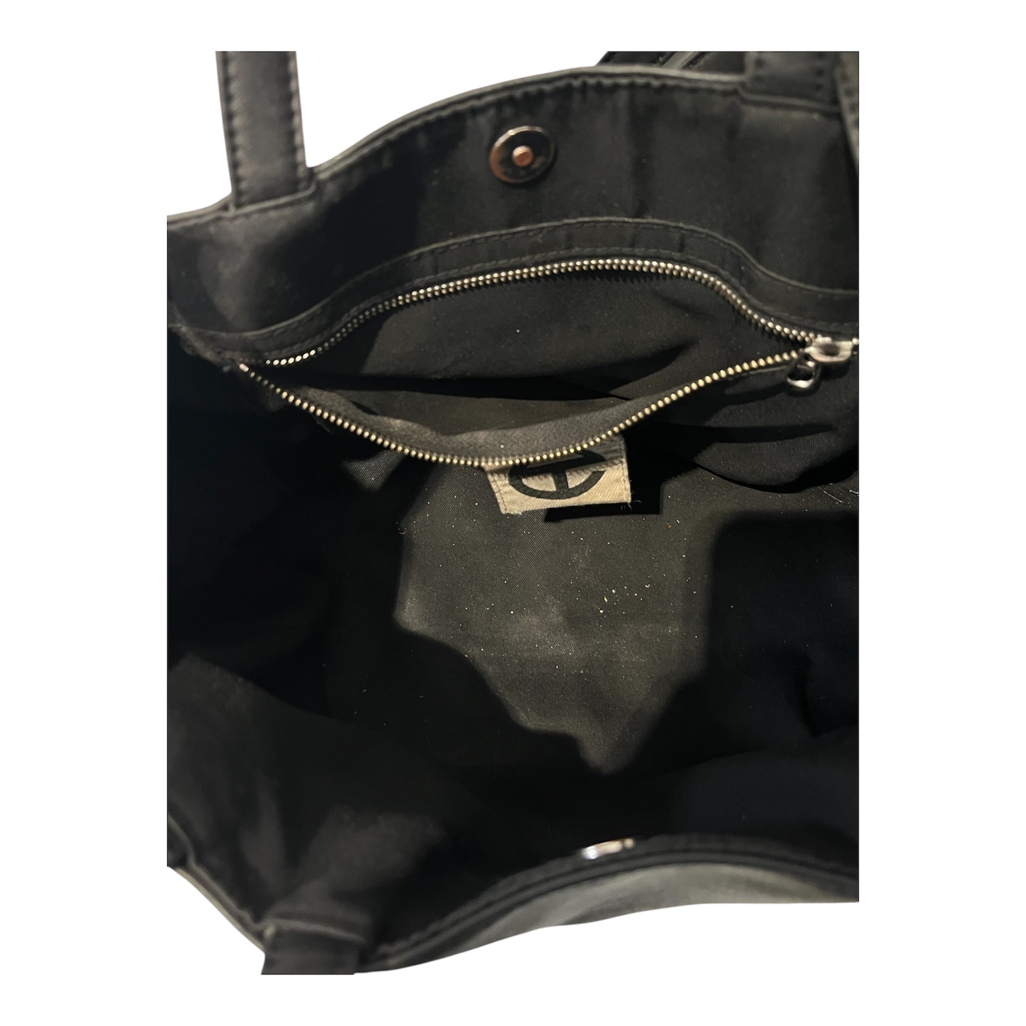 Telfar/Cross Body Bag/Leather/BLK/blk medium logo bag view 5
