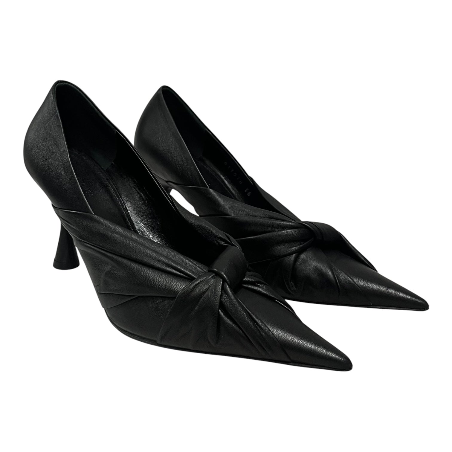 BALENCIAGA/Heels/EU 36/Leather/BLK/knot pumps view 1