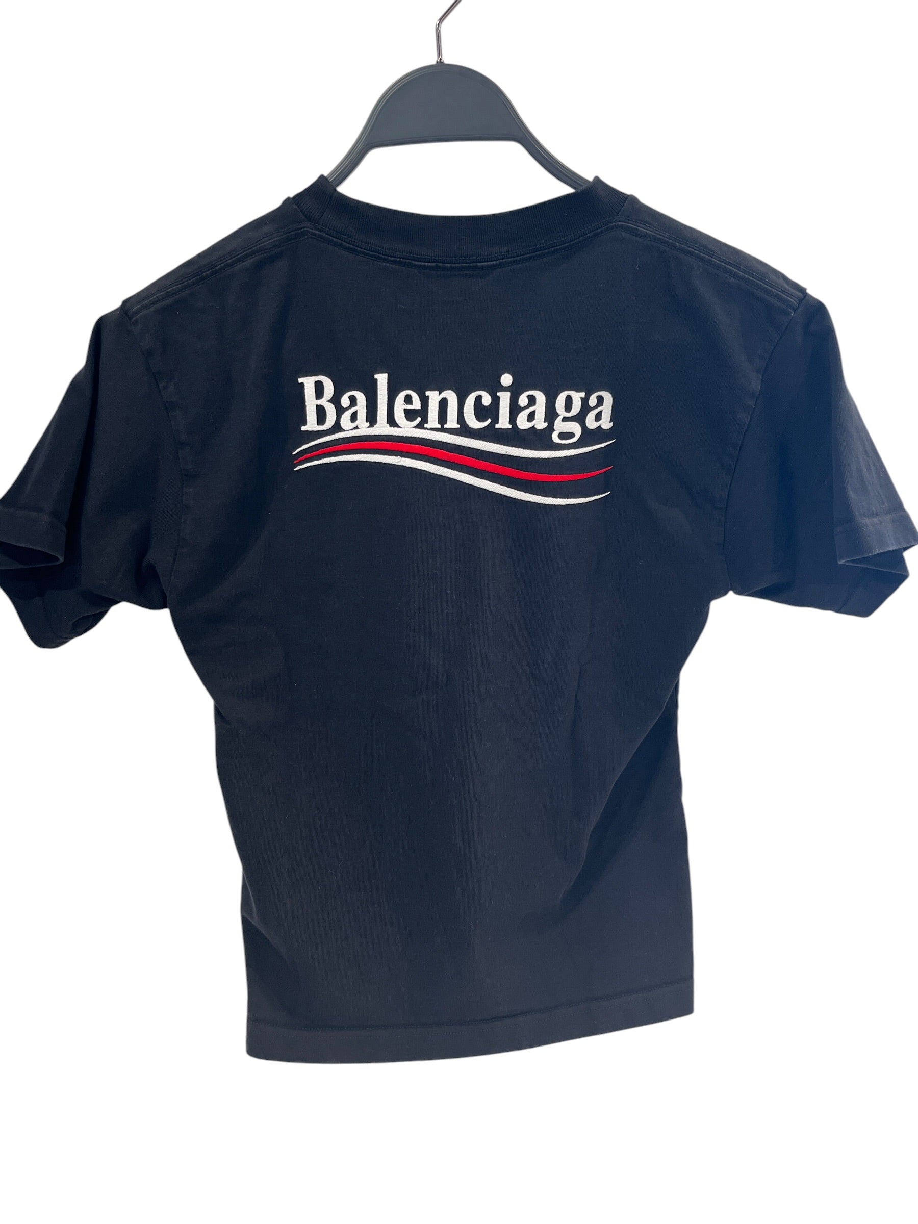 BALENCIAGA/T-Shirt/10/Cotton/BLK/CAMPAIGN TEE view 2