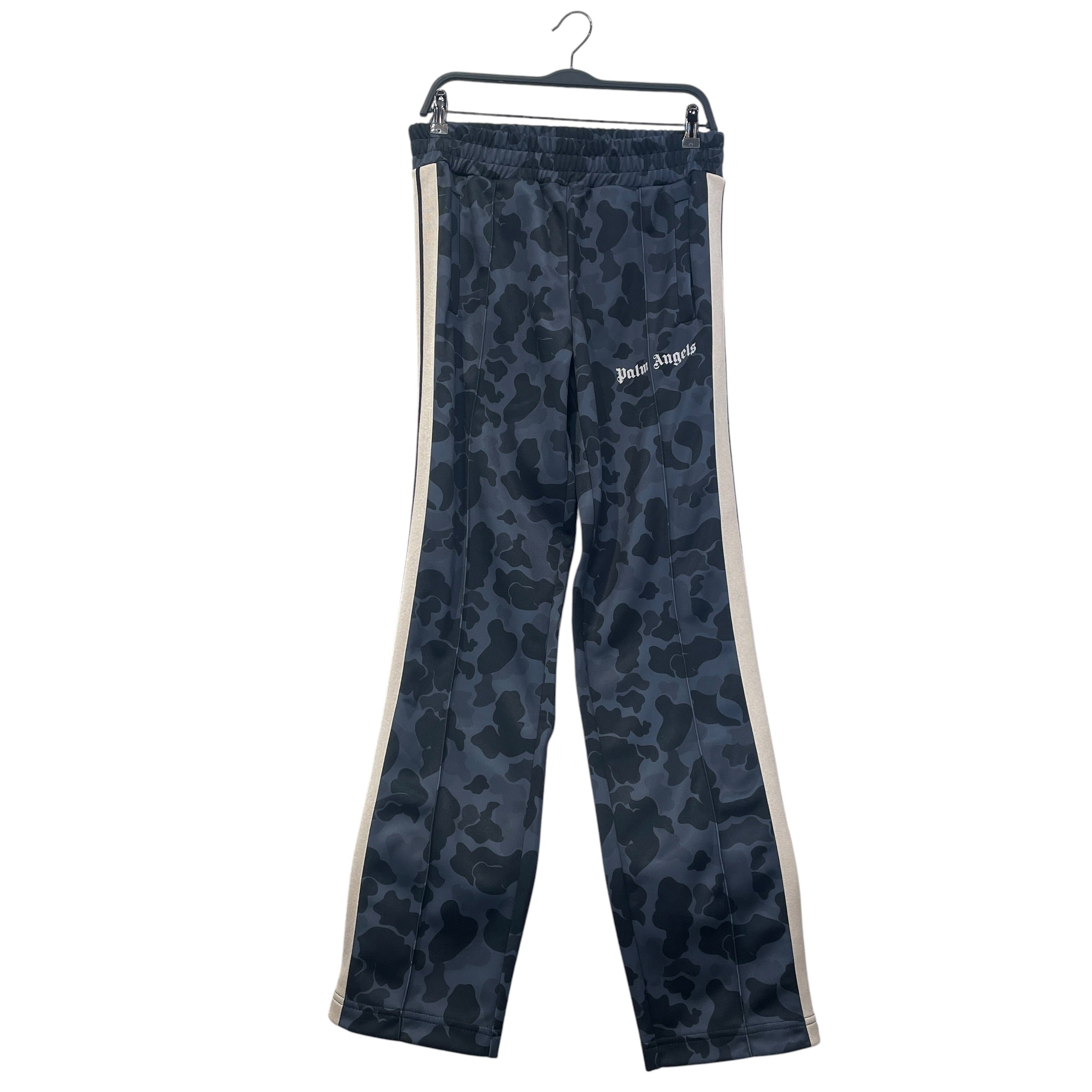 Palm Angels/Straight Pants/M/Polyester/GRY/Camouflage/Pleated Track Pant view 1