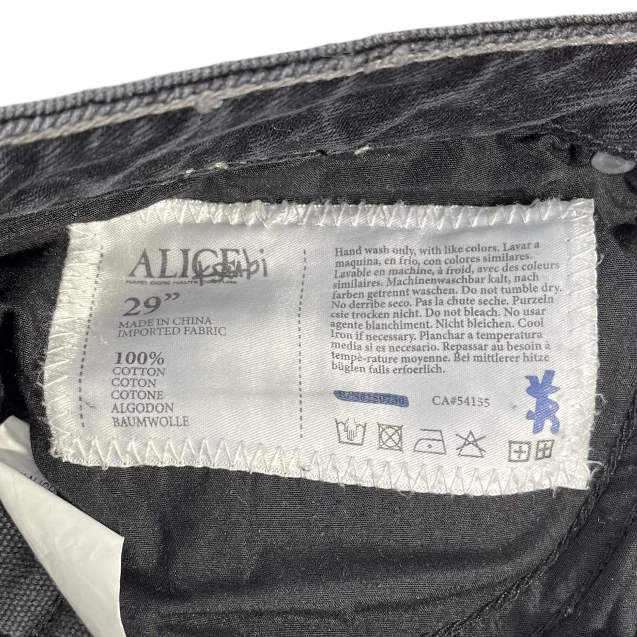 ksubi/Straight Pants/29/Denim/BLK/Alice Hardcoure Couture view 4