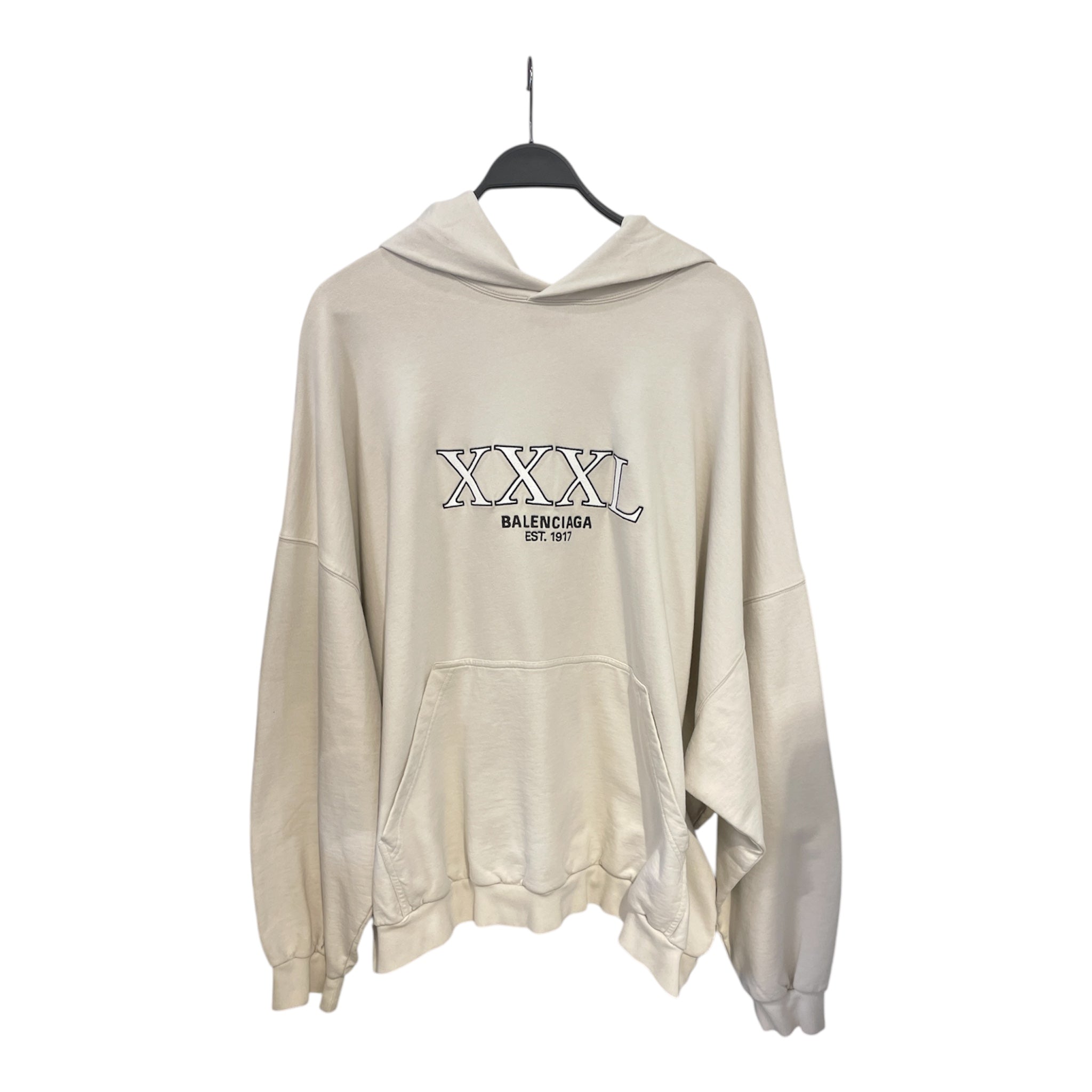 BALENCIAGA/Hoodie/4/Leather/CRM/XXXL HOOIE view 1