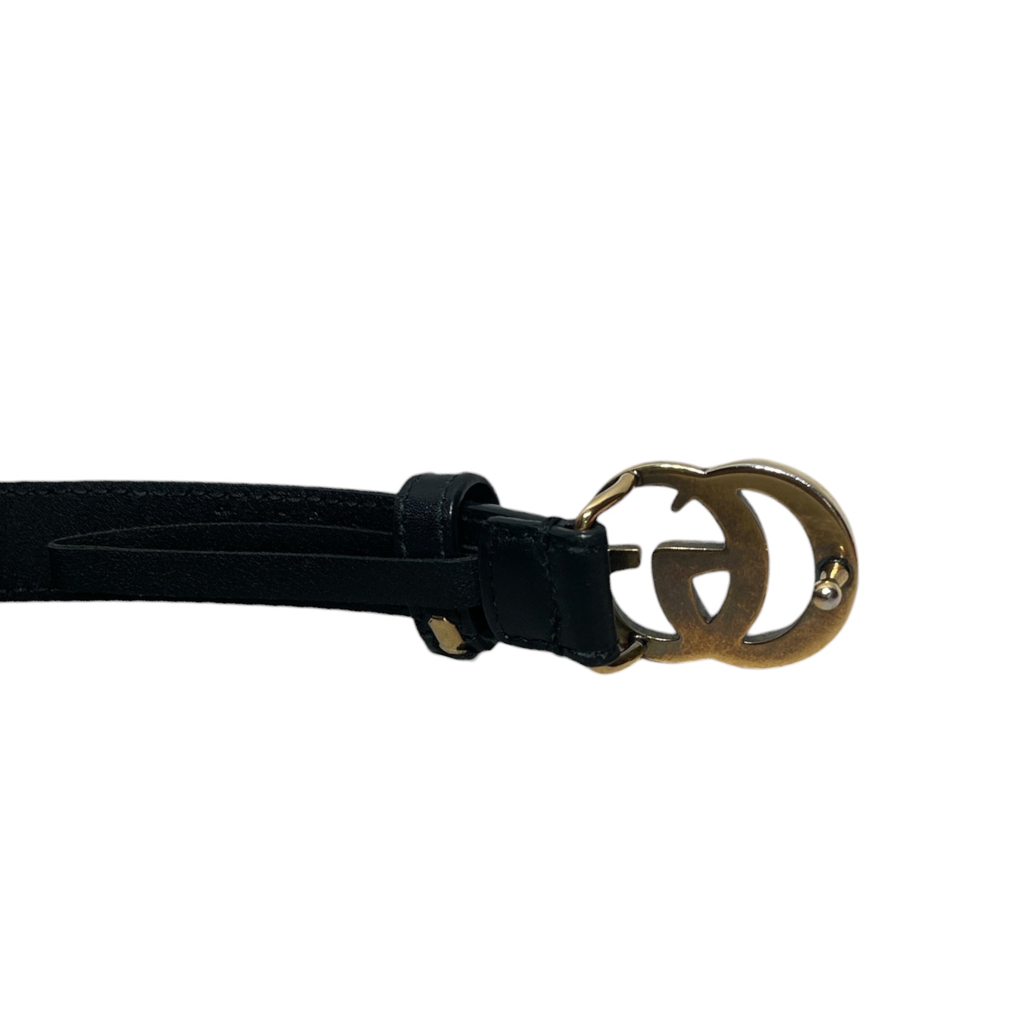 GUCCI/Belt/Leather/BLK/MARMONT THIN BELT view 3