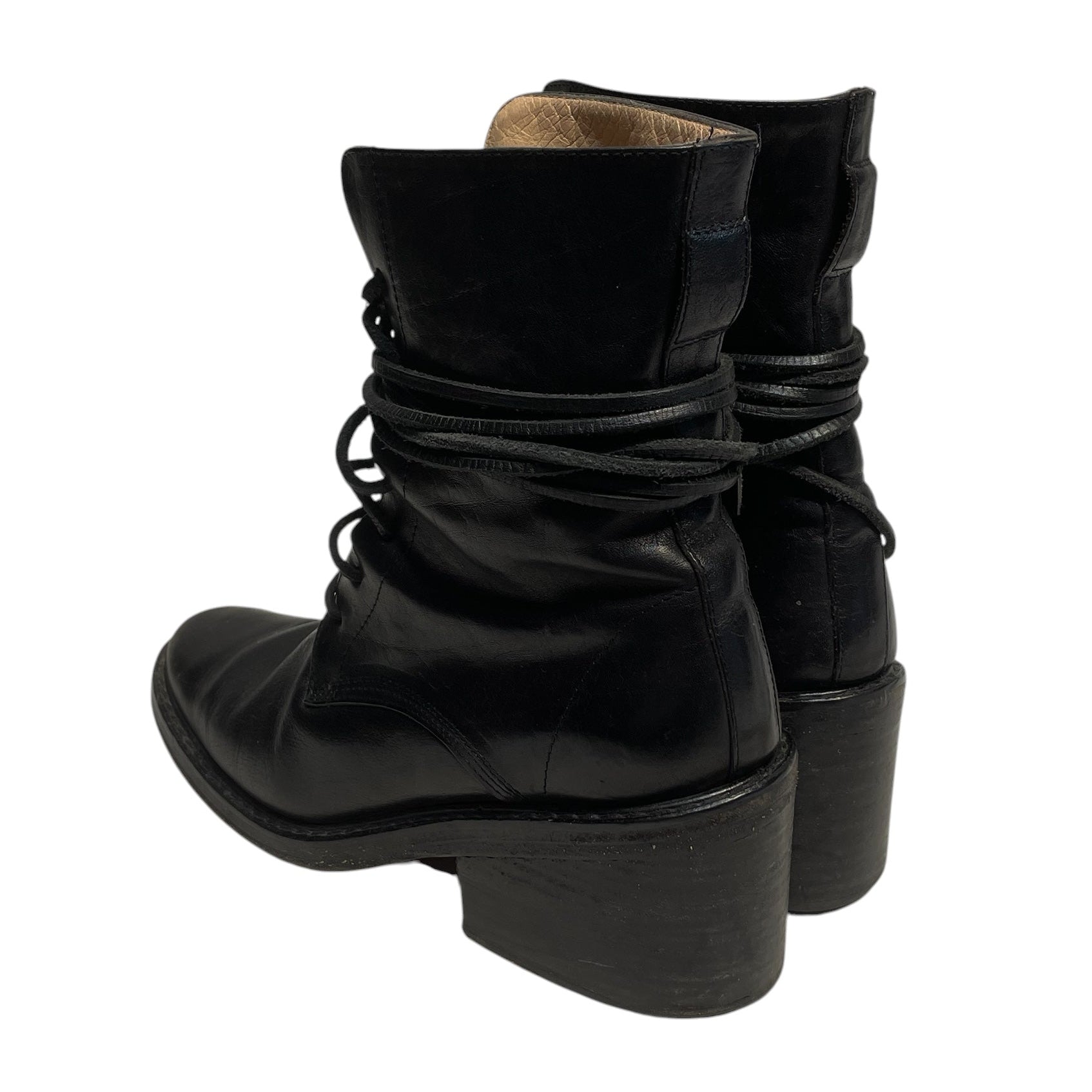 ANN DEMEULEMEESTER/Boots/EU 36.5/Leather/BLK/ view 2