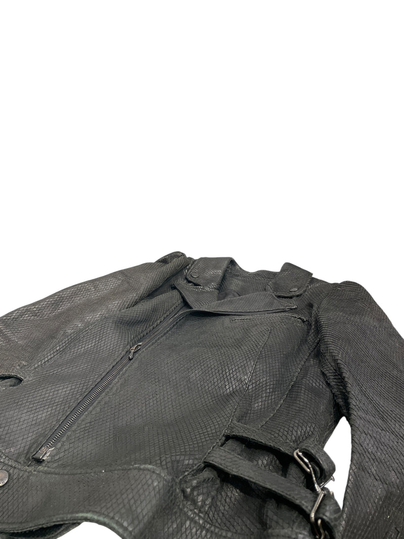 Hysterics/Riders Jkt (W)/M/Black/Lambskin/0503LB01