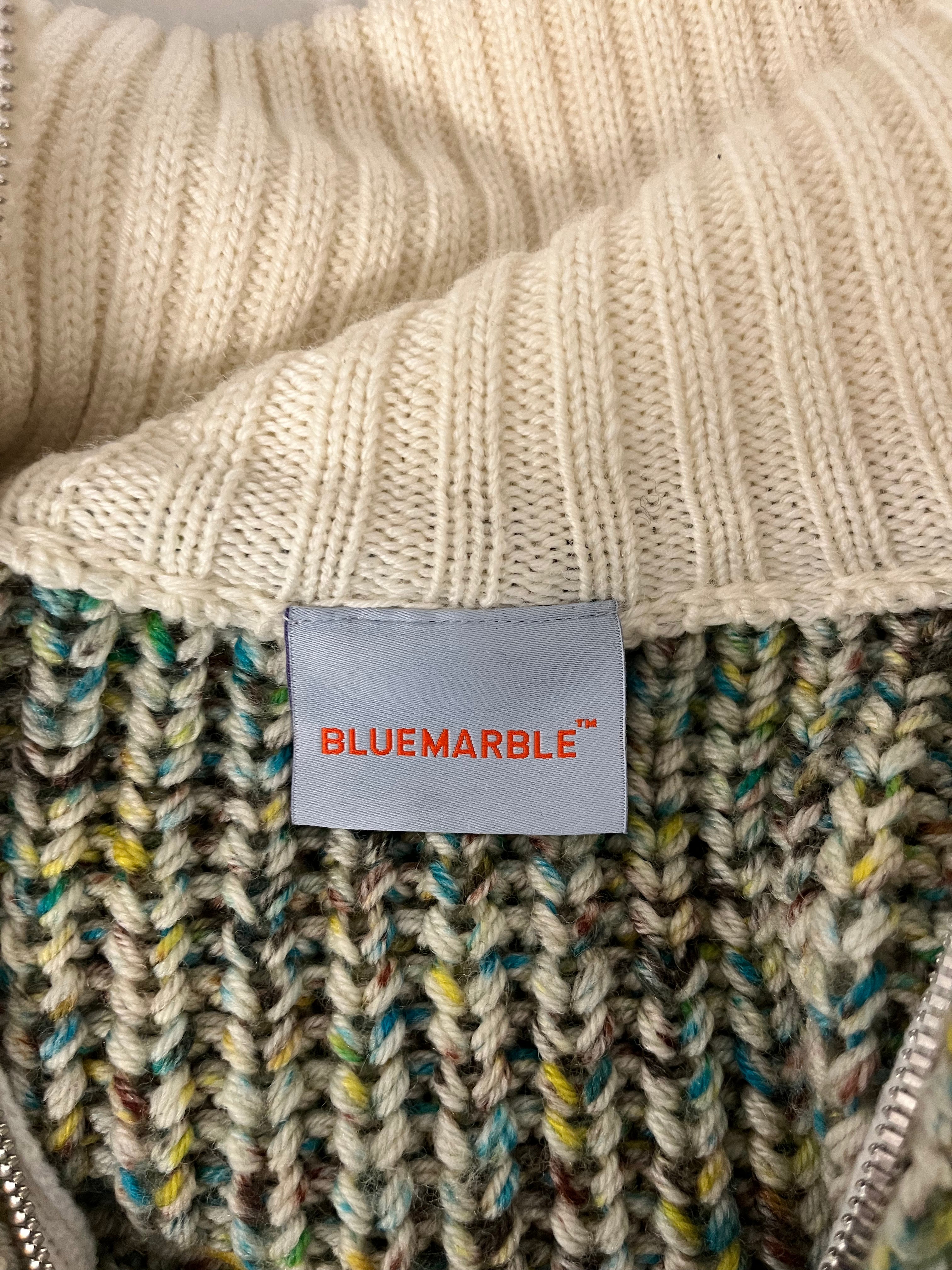 BLUEMARBLE/Heavy Sweater/L/Cotton/GRN/Oversize/YELLOW LETTERS view 3