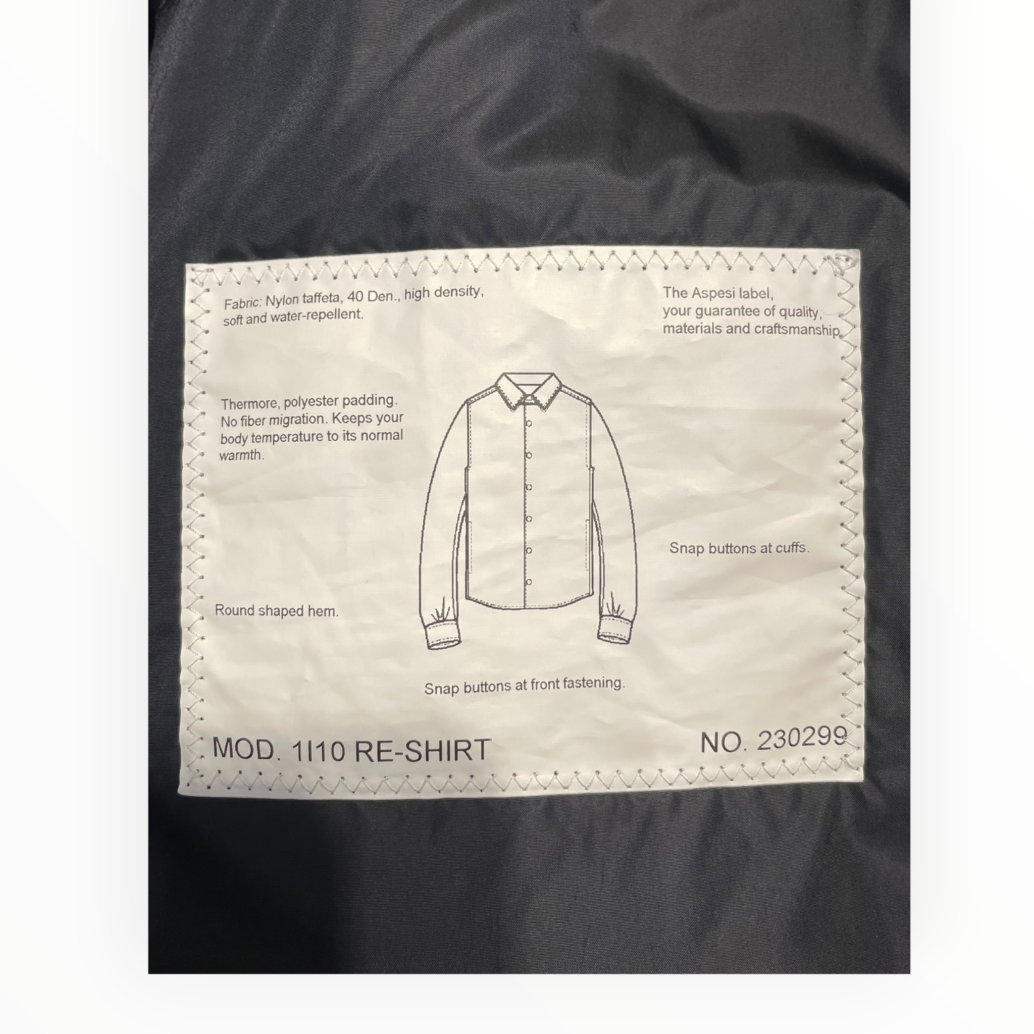 ASPESI/Puffer Jkt/L/Cotton/BLK/ view 4