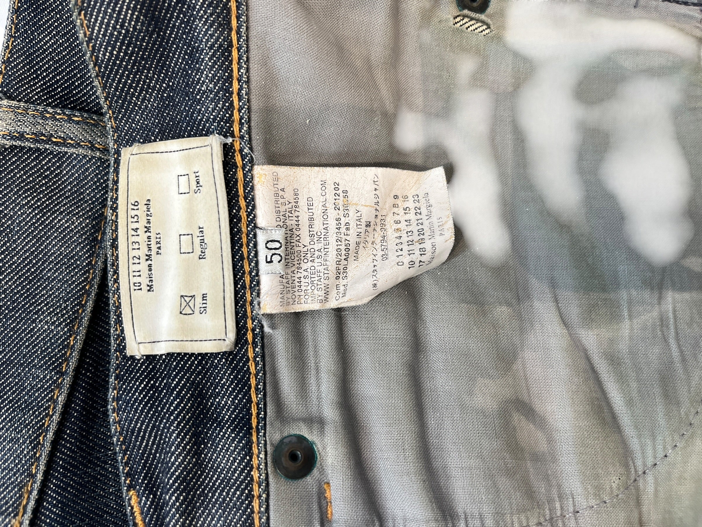 Maison Margiela/Straight Pants/50/Denim/NVY/ view 4