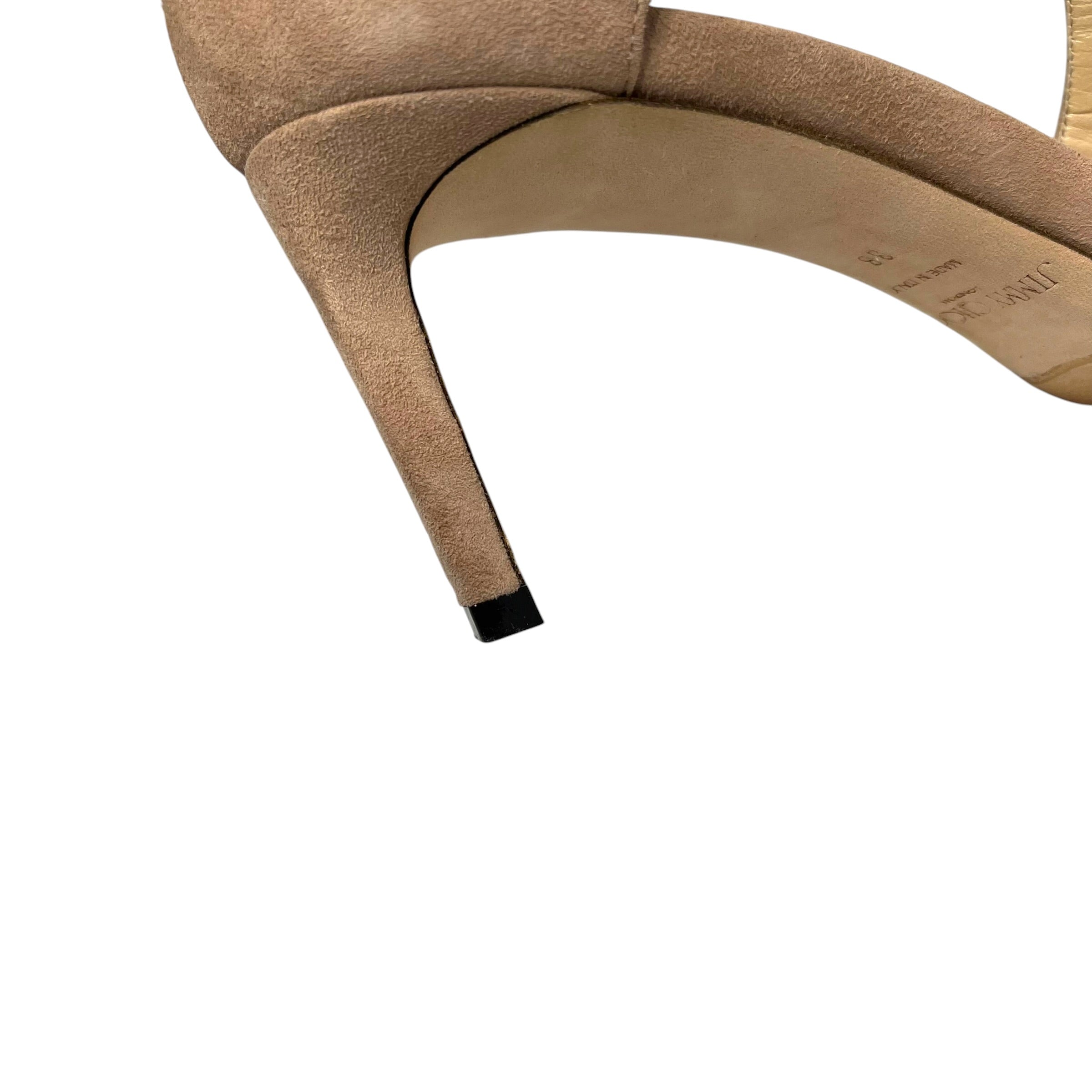 JIMMY CHOO/Heels/US 7/Cotton/BEG/ view 7
