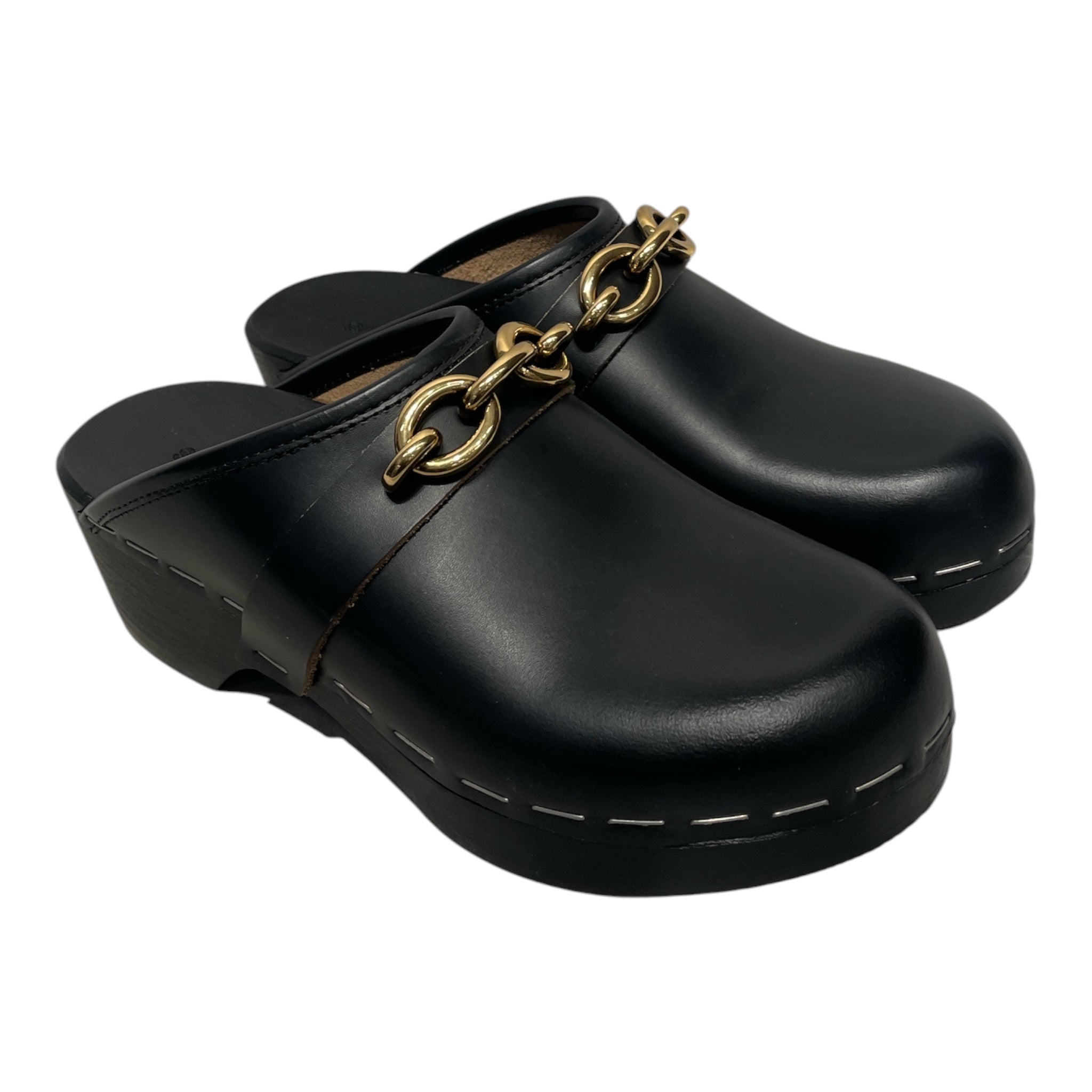 SAINT LAURENT/Loafers/EU 37/Leather/BLK/CLOGS view 1