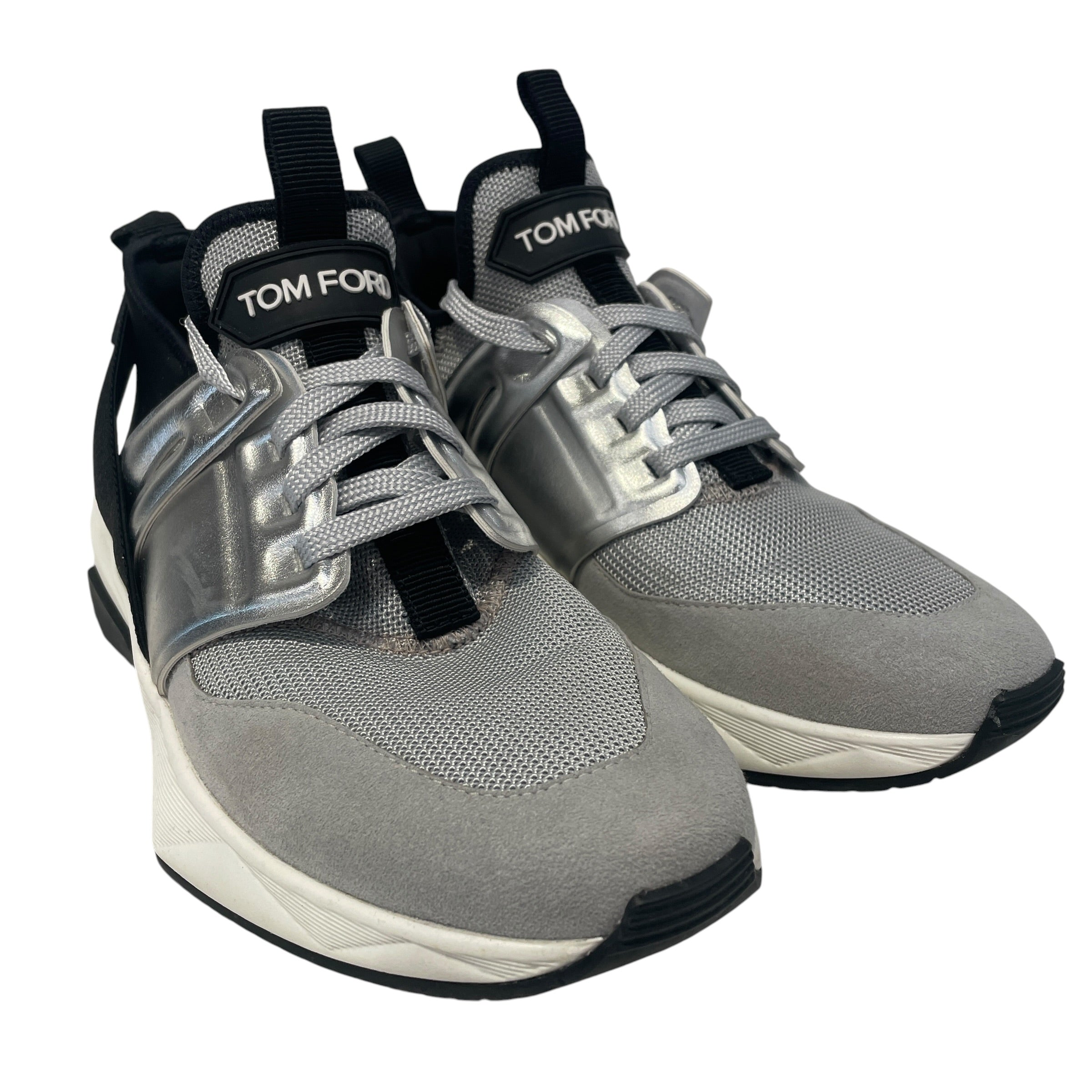 TOM FORD/Hi-Sneakers/EU 38.5/Leather/SLV/Jago view 1