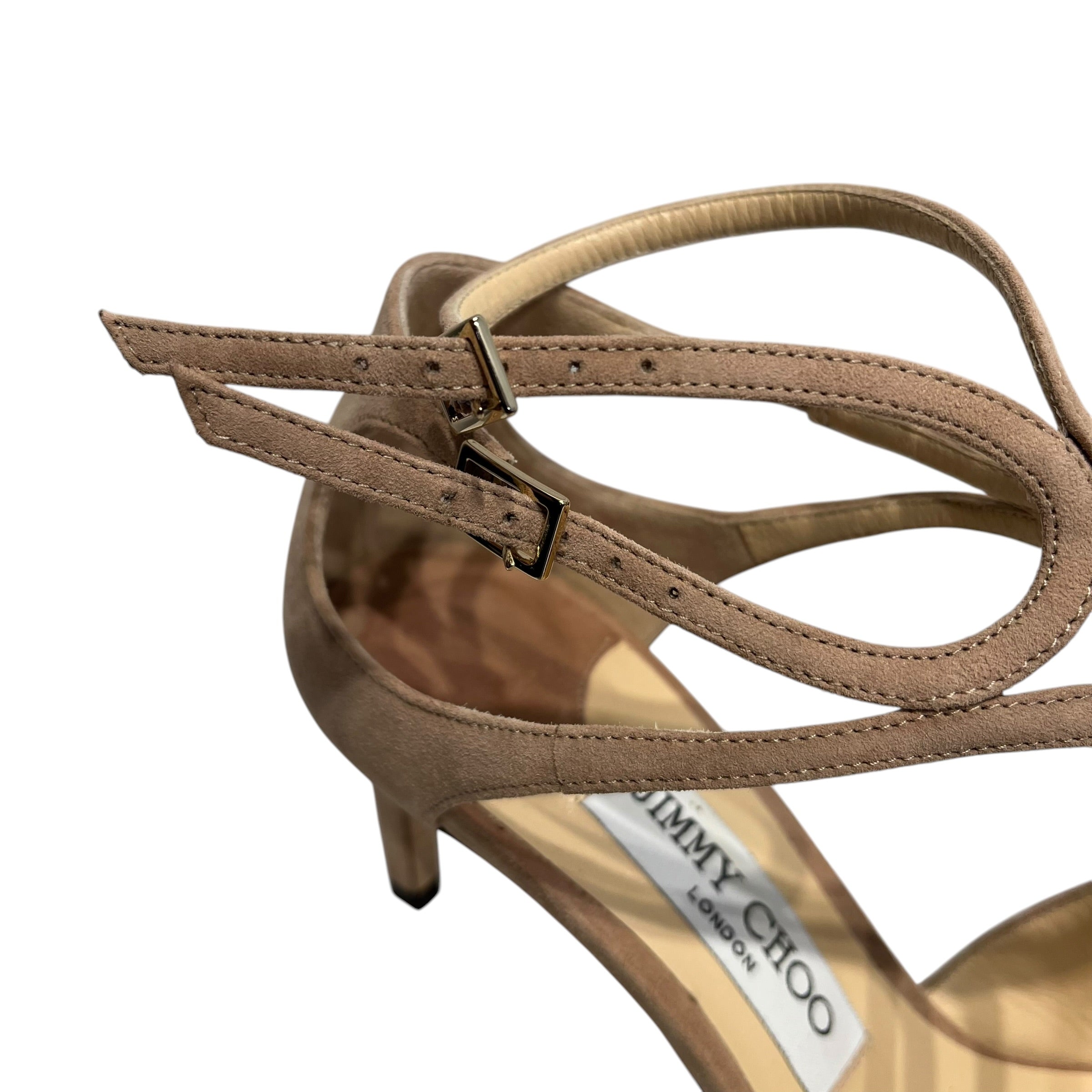 JIMMY CHOO/Heels/US 7/Cotton/BEG/ view 10