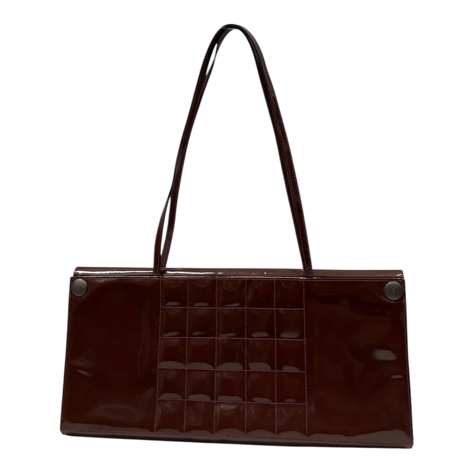 CHANEL/Bag/Faux Leather/BRW/Chocolate Patent Square view 1