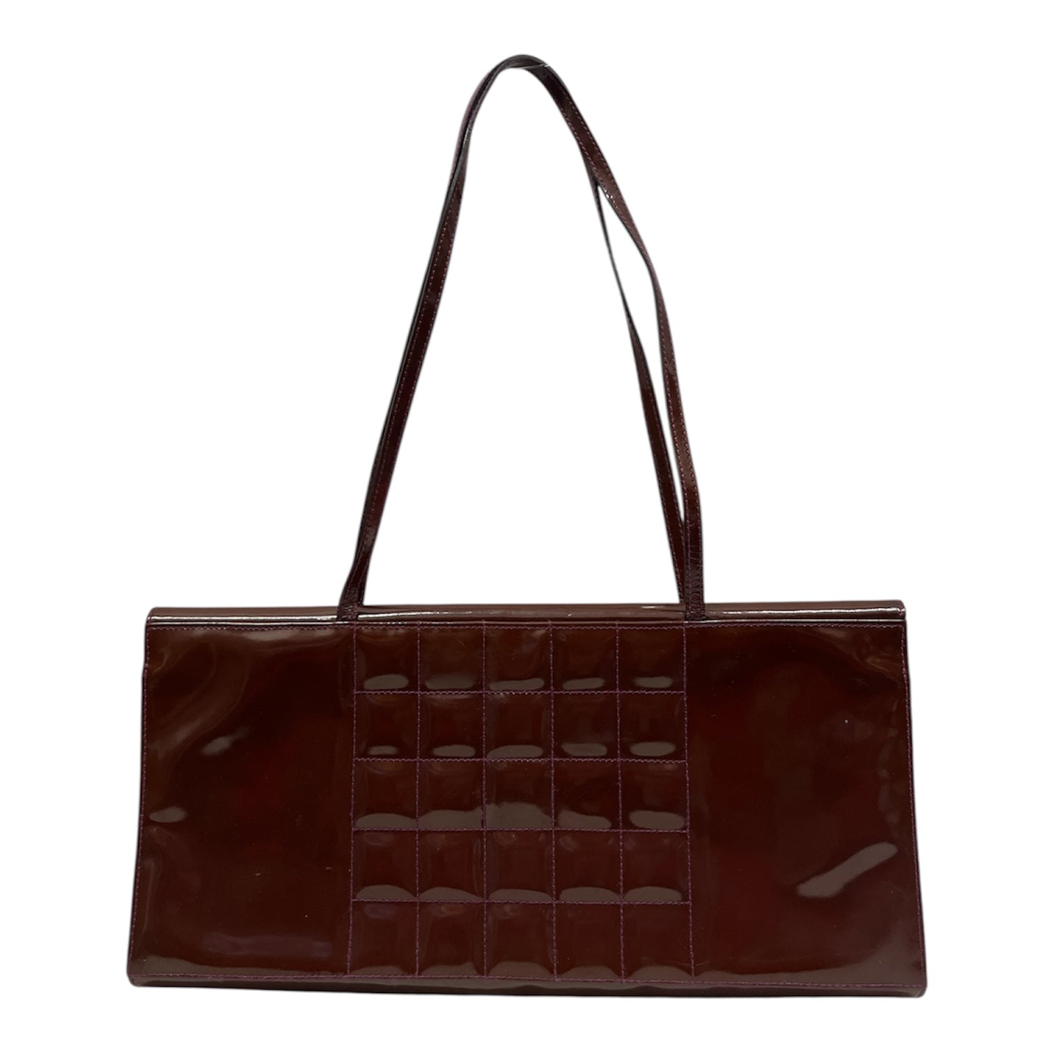 CHANEL/Bag/Faux Leather/BRW/Chocolate Patent Square view 2