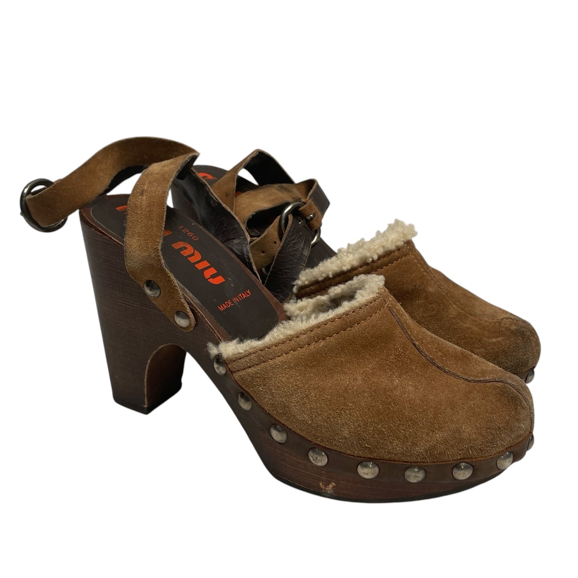 MIU MIU/Heels/EU 37/Leather/CRM/ view 1