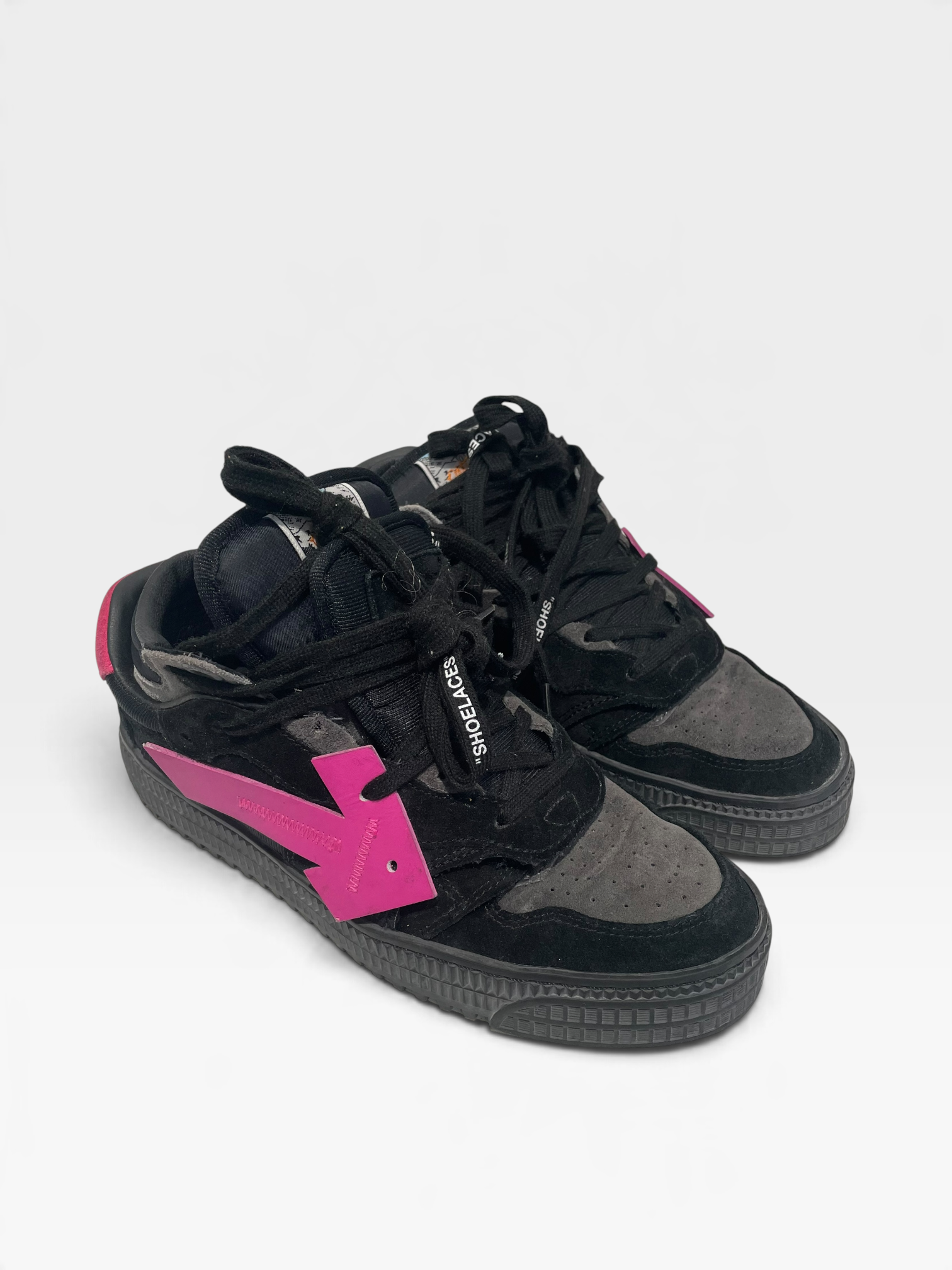 OFF-WHITE/Low-Sneakers/EU 39/Leather/BLK/Off-Court 3.0 Black Fuchsia view 1