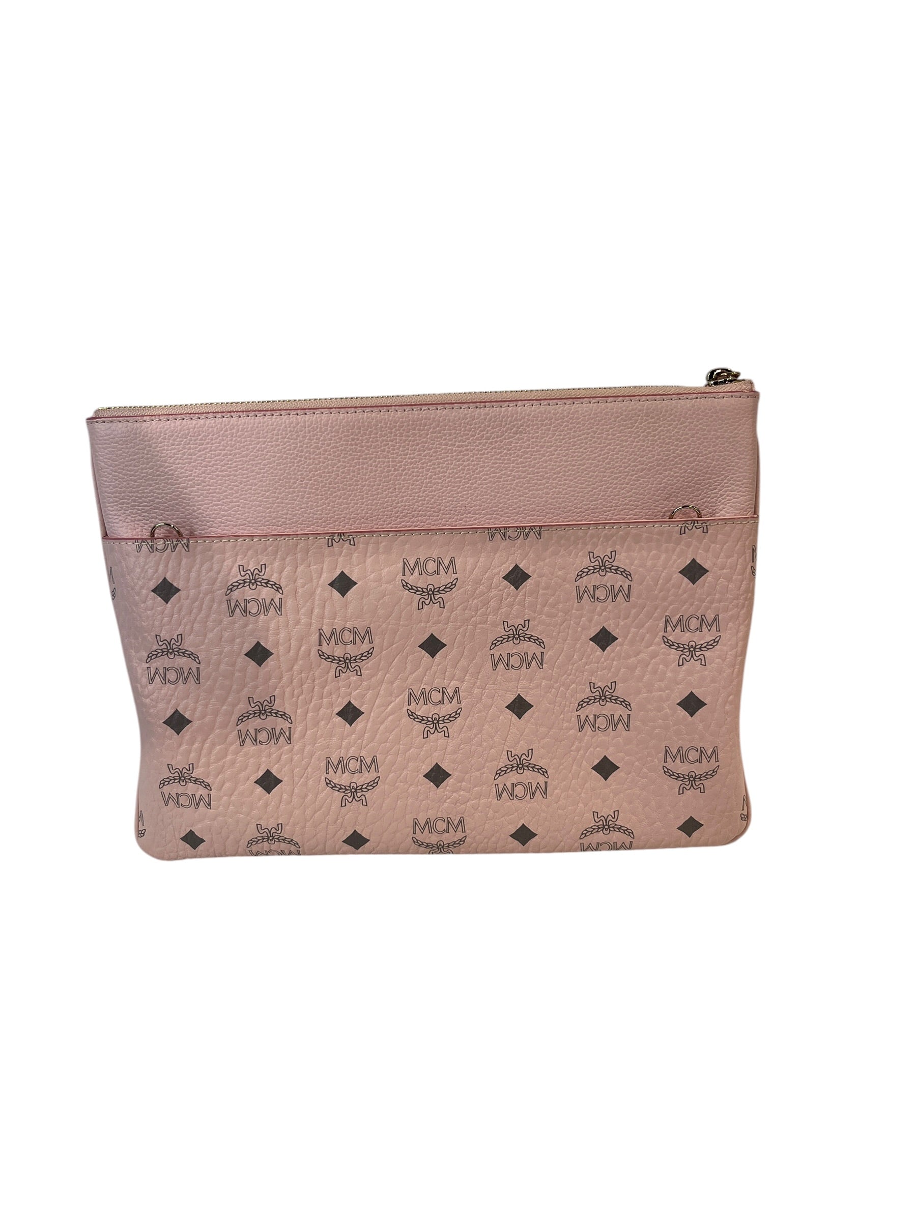 MCM/Clutch Bag/Monogram/Leather/PNK/VISETOS COATED CANVAS view 2