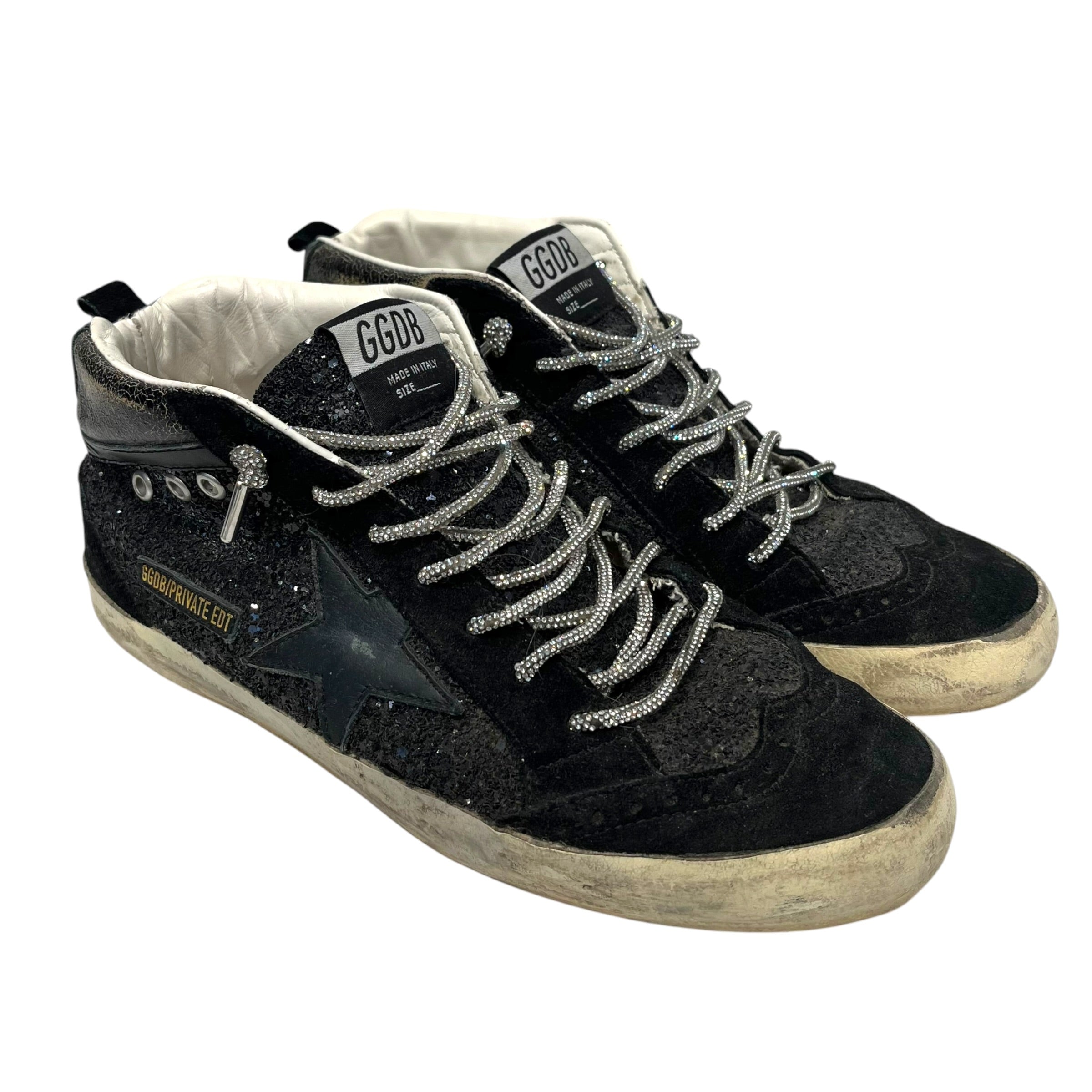 GOLDEN GOOSE/Low-Sneakers/EU 38/BLK/MIDSTAR GLITTER view 1