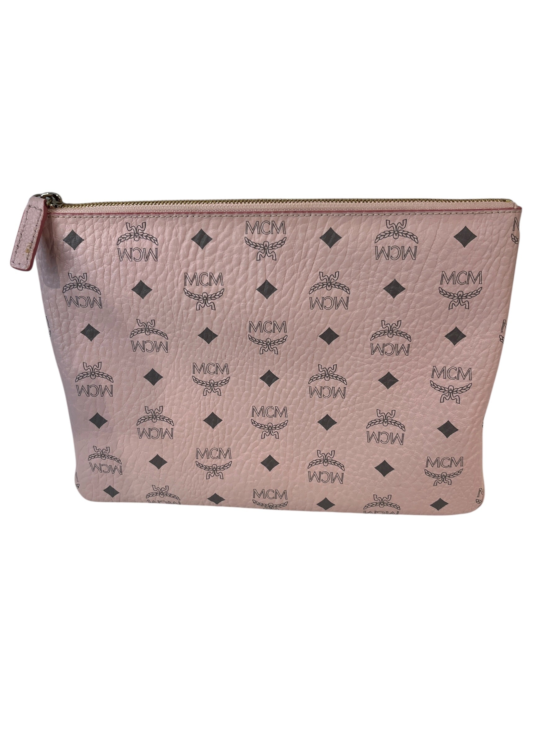MCM/Clutch Bag/Monogram/Leather/PNK/VISETOS COATED CANVAS view 1