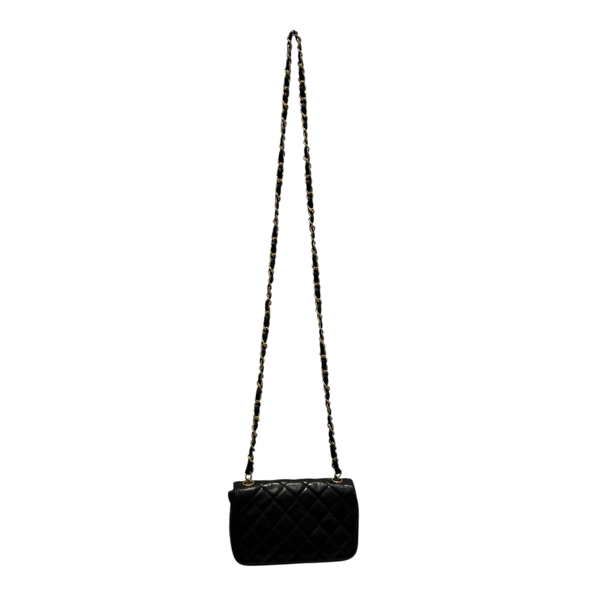 CHANEL/Cross Body Bag/Leather/BLK/QUILTED DYNASTY - COND. INSIDE view 2