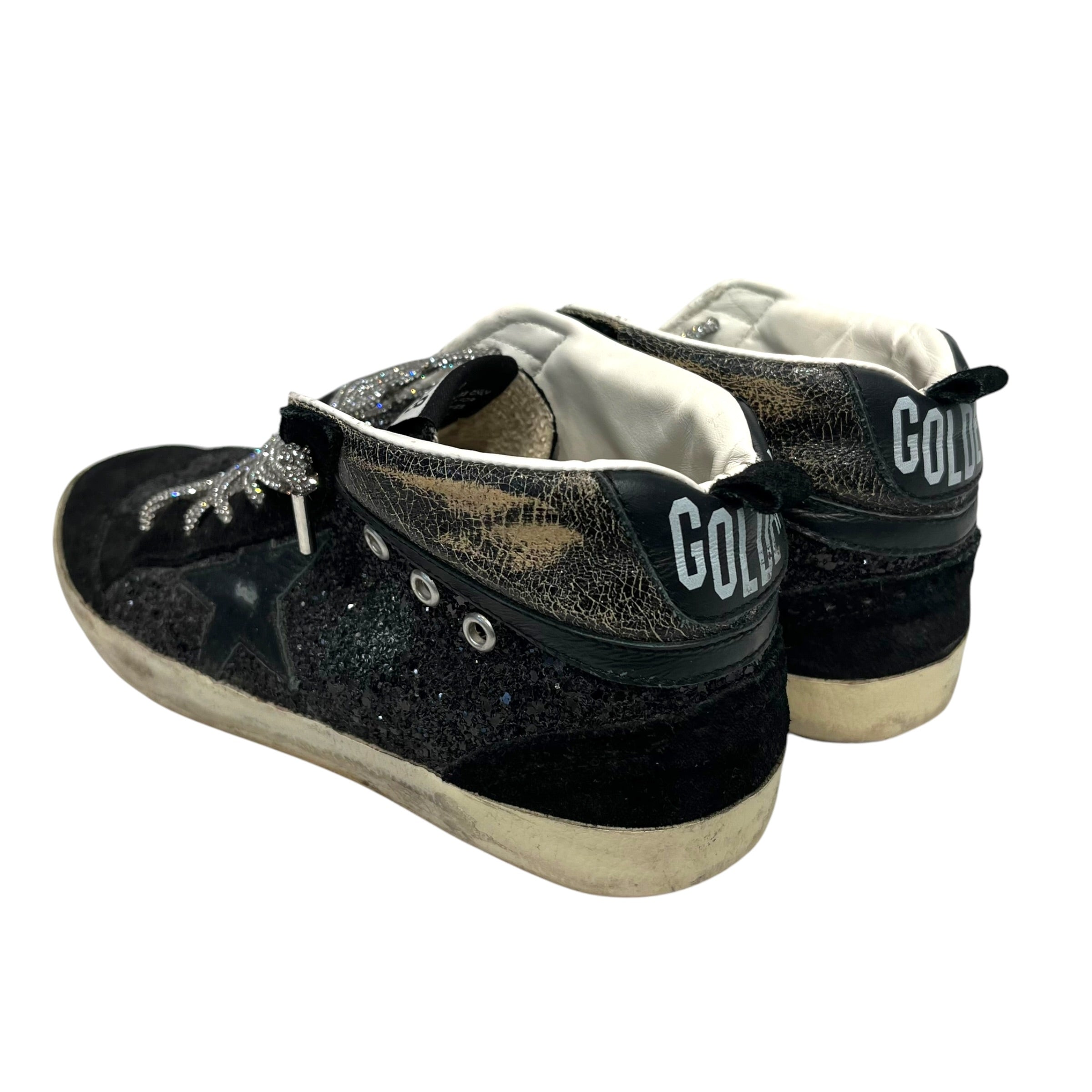 GOLDEN GOOSE/Low-Sneakers/EU 38/BLK/MIDSTAR GLITTER view 2