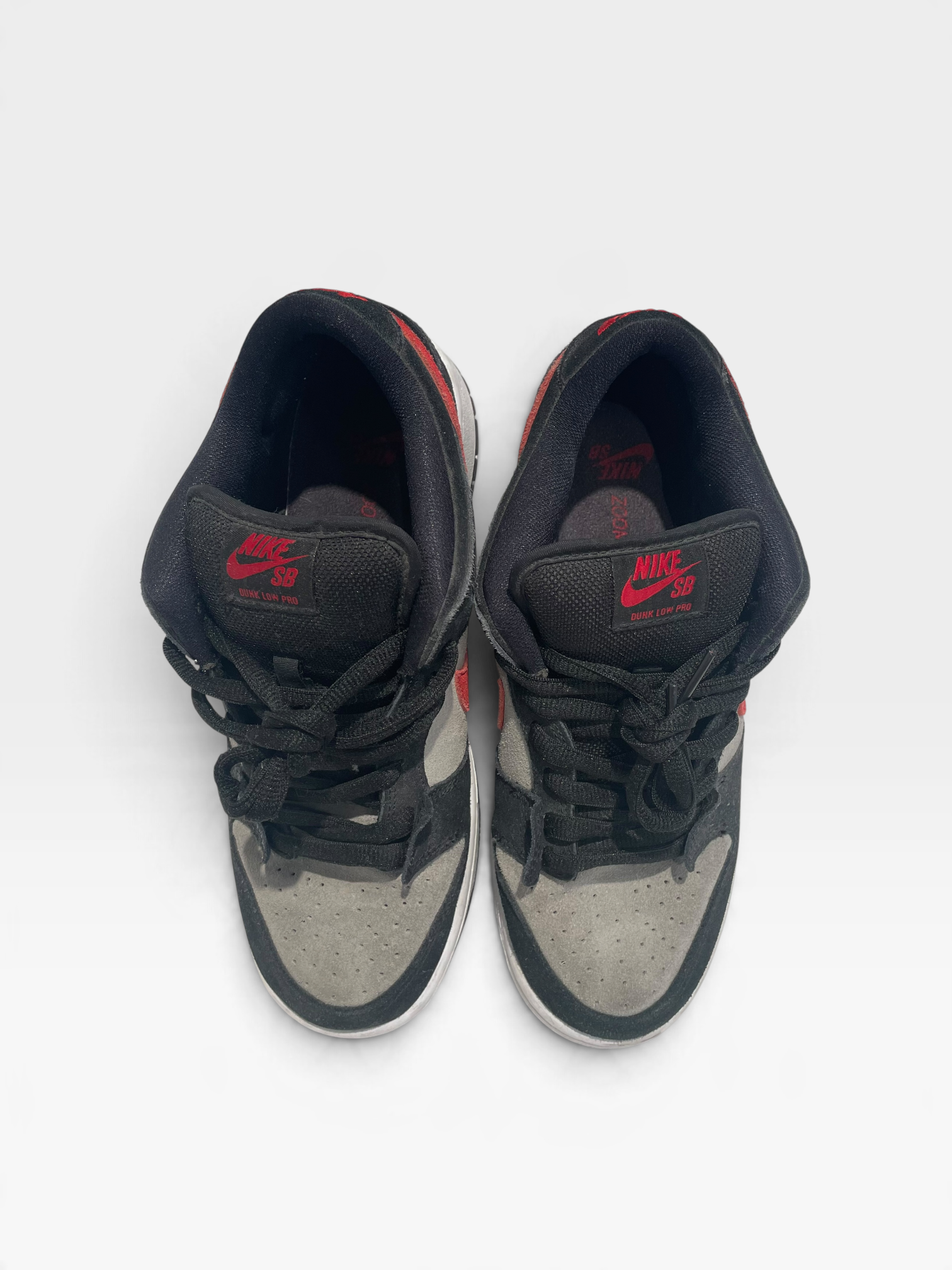 NIKE SB/Low-Sneakers/US 9/Suede/GRY/P ROD view 3