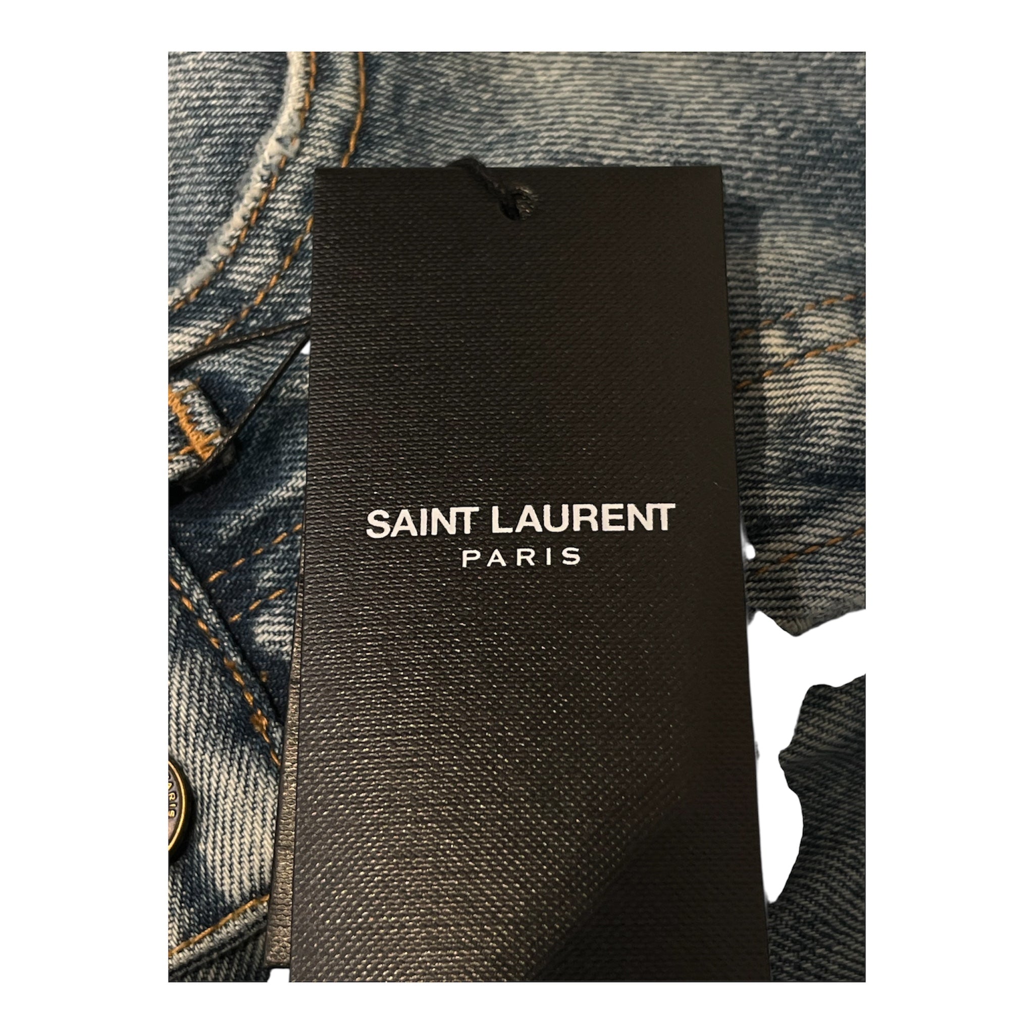 SAINT LAURENT/Straight Pants/28/Denim/BLU/JP53 BUTTON FLY view 3