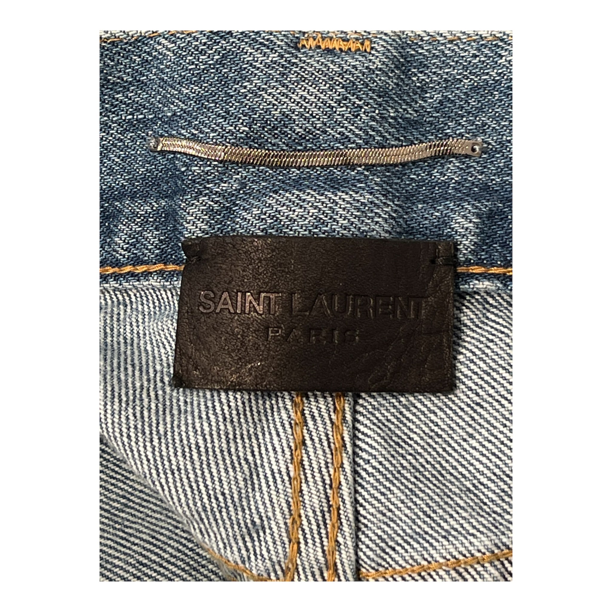 SAINT LAURENT/Straight Pants/28/Denim/BLU/JP53 BUTTON FLY view 4