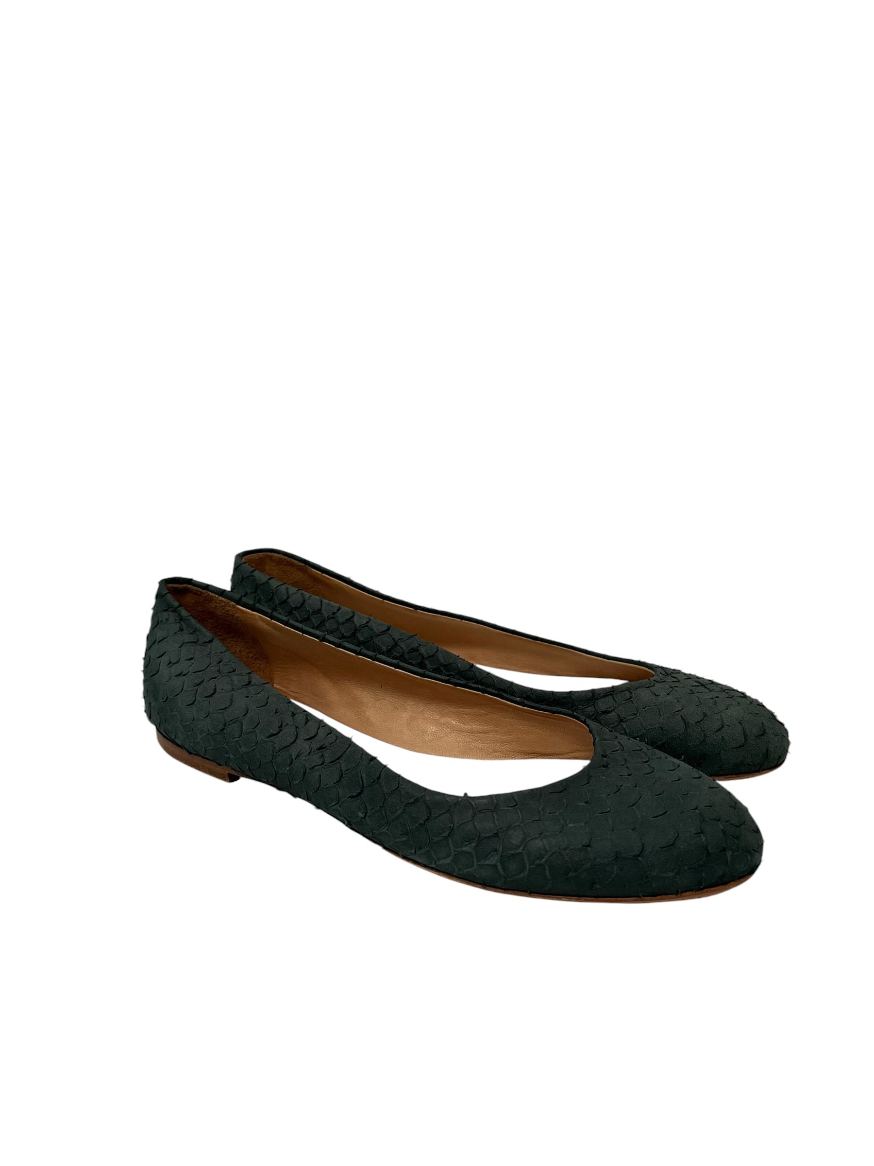 Maison Martin Margiela/Flat Shoes/US 7.5/Leather/GRY/ view 1