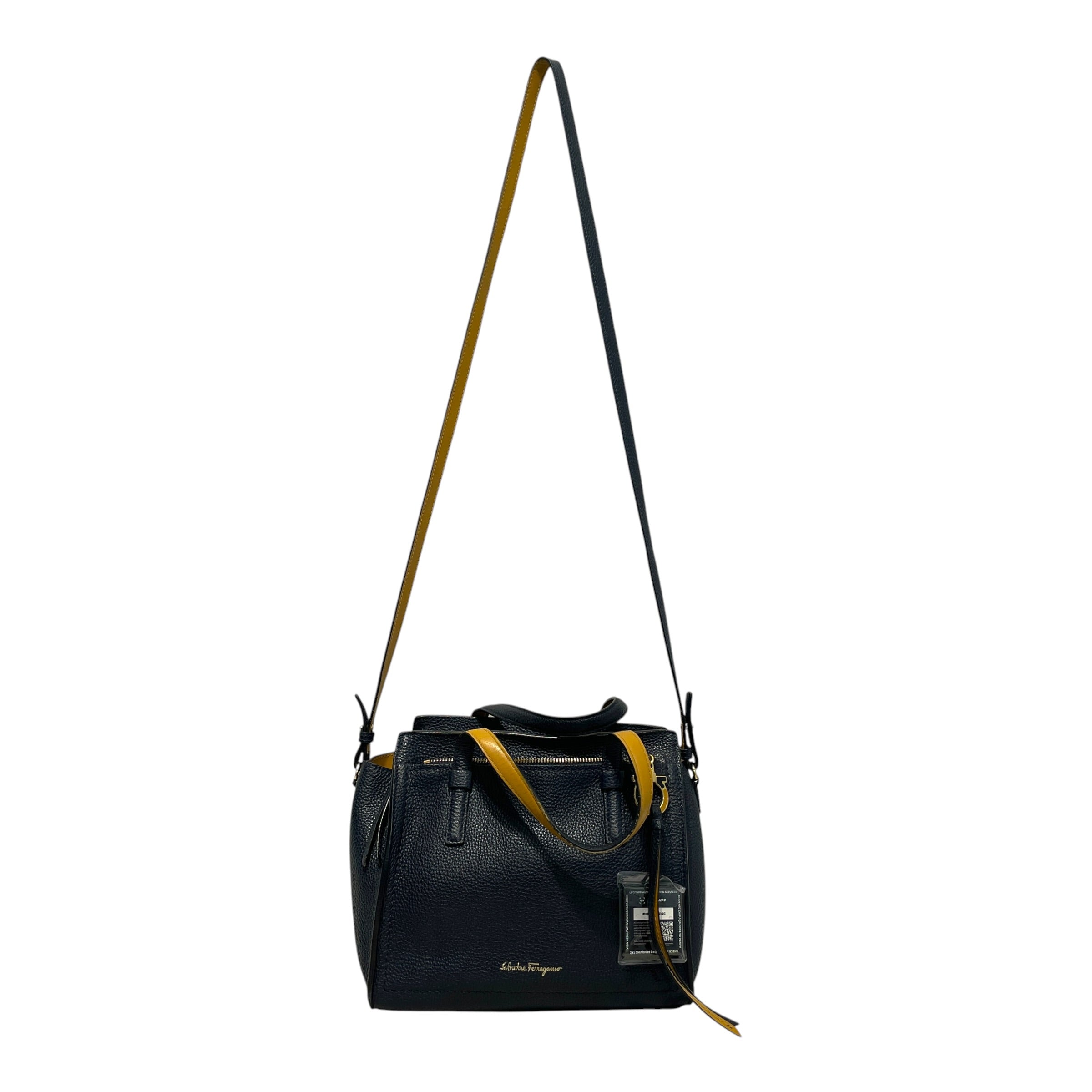 Salvatore Ferragamo/Cross Body Bag/Leather/BLU/Amy Hand/Crossbody Bag view 1