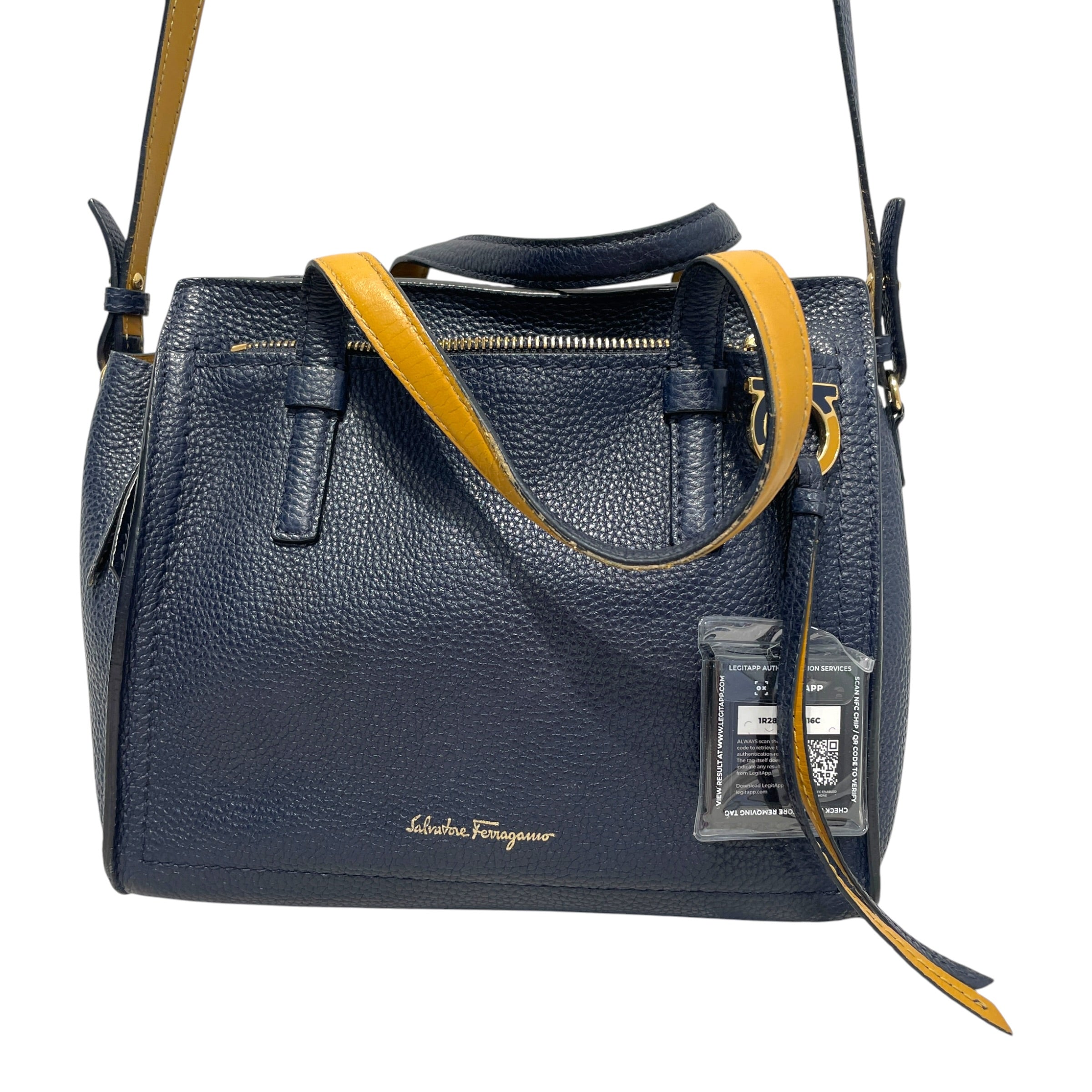 Salvatore Ferragamo/Cross Body Bag/Leather/BLU/Amy Hand/Crossbody Bag view 2